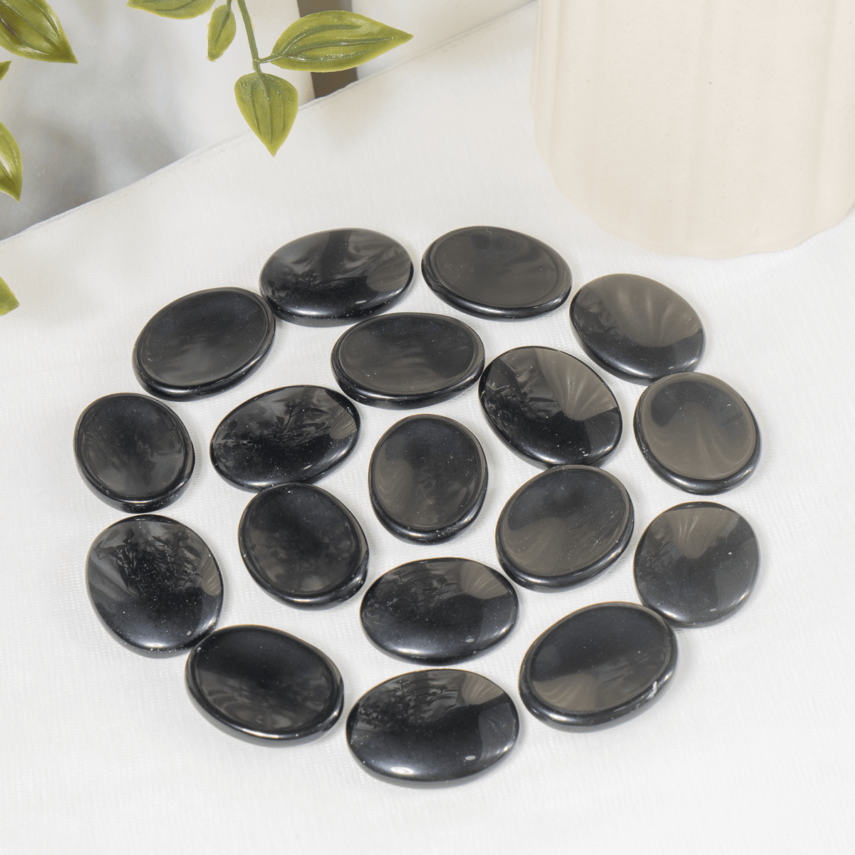 Black Obsidian Pocket Stones. DestGlow