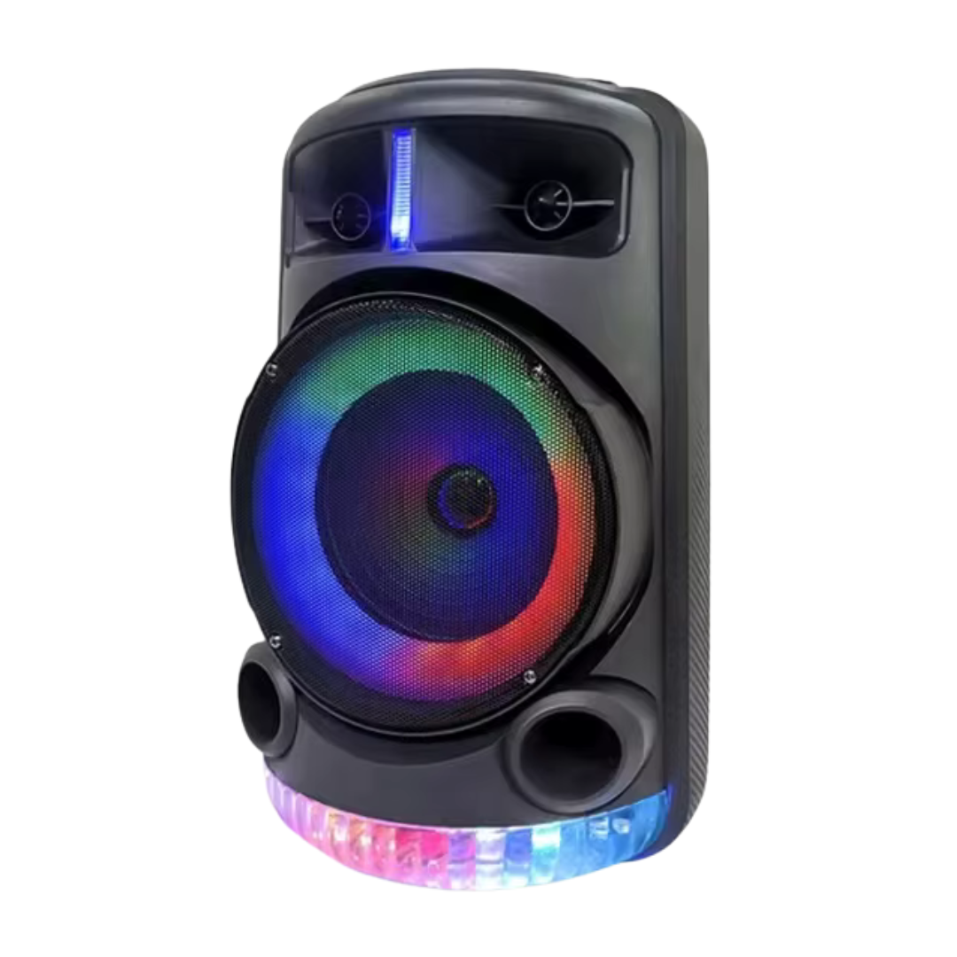 Bocina 8" HB-829 con Micrófono, Control y Luces LED DestGlow