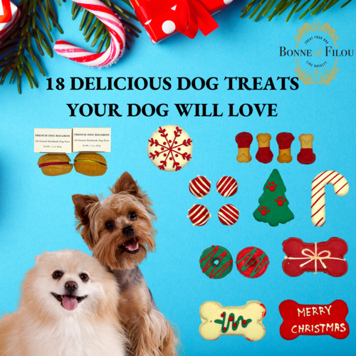 Christmas Themed Dog Treats Gift Box - Gourmet Holiday Treats for Dogs