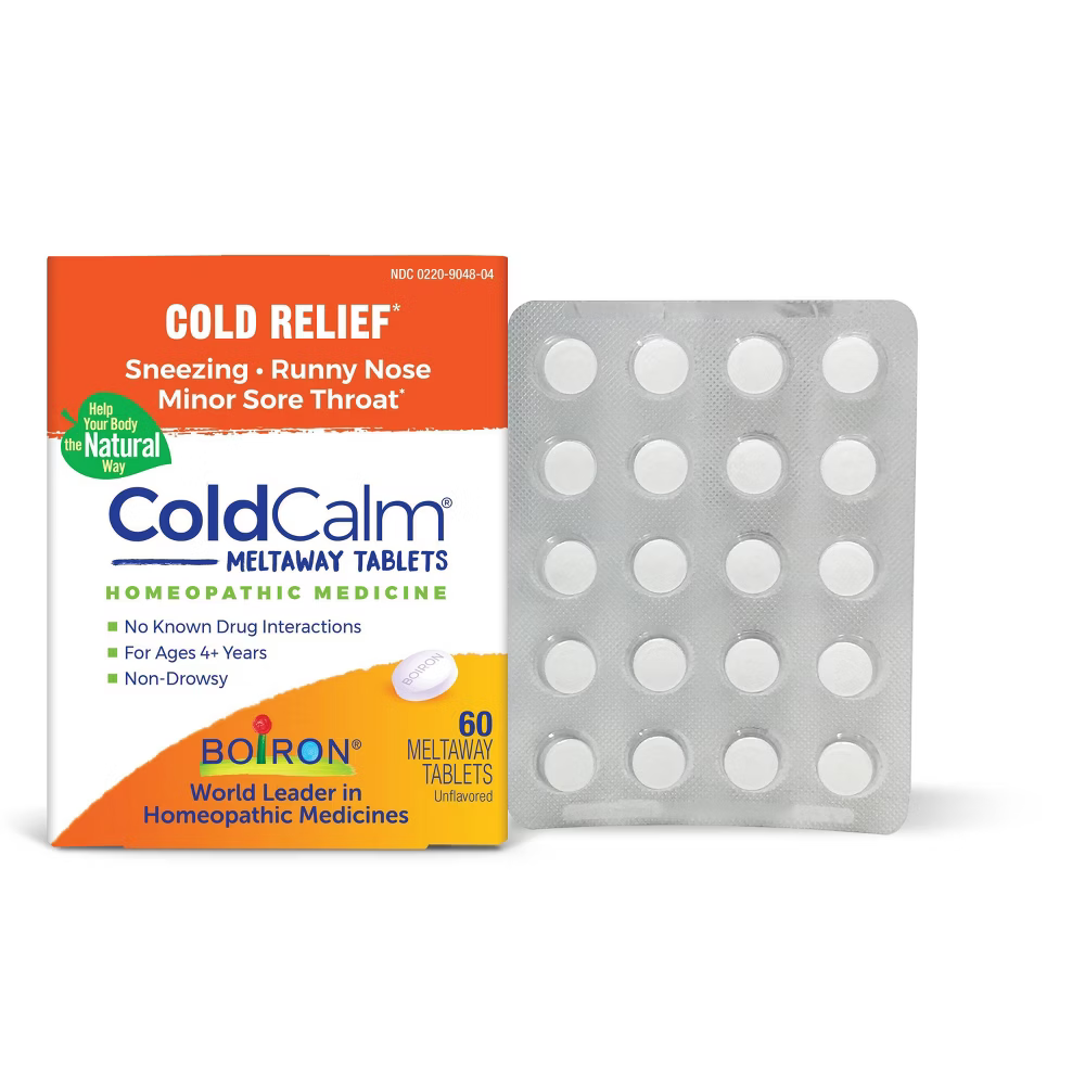 Boiron ColdCalm Meltaway Tablets (60 ct) DestGlow