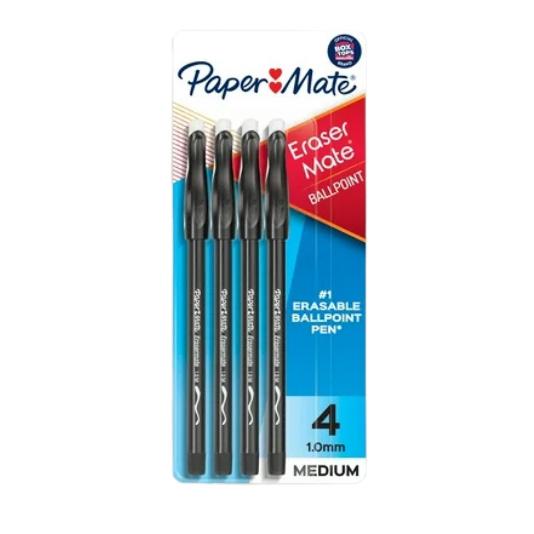 Paper Mate Erasermate Gel Pens (4?pack, 0.7?mm) DestGlow