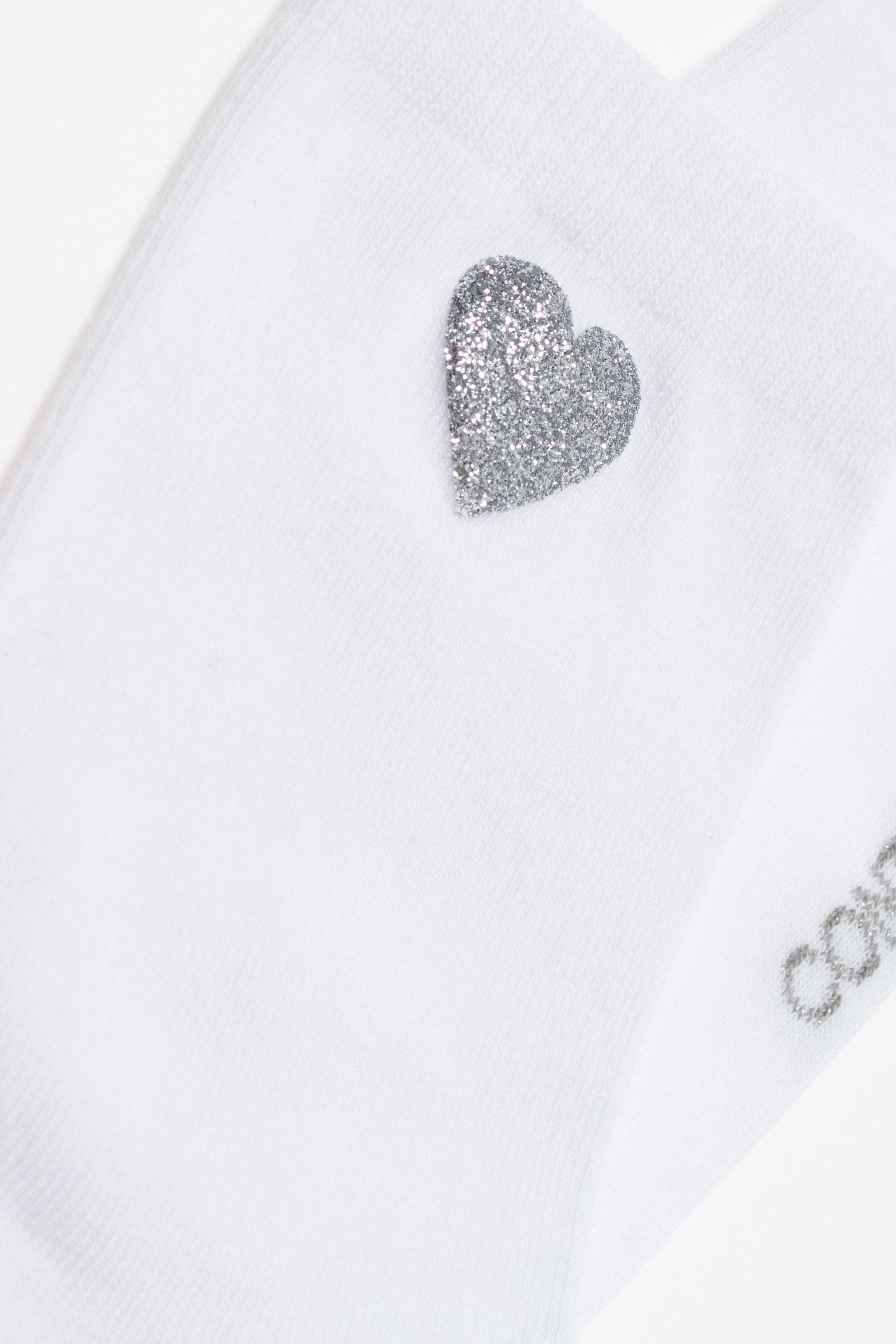 Cotton Socks Conte Classic 427 - Shimmering Heart Pattern - DestGlow