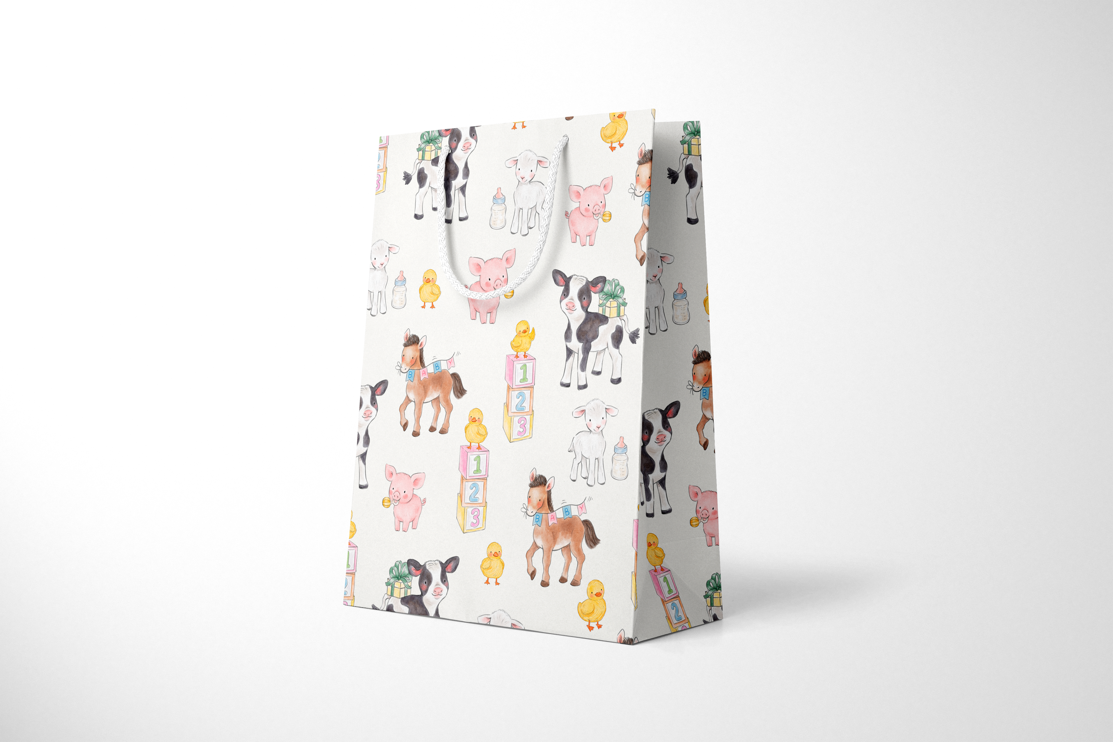 Barnyard Baby Bash Gift Bag by Deck & Adorn