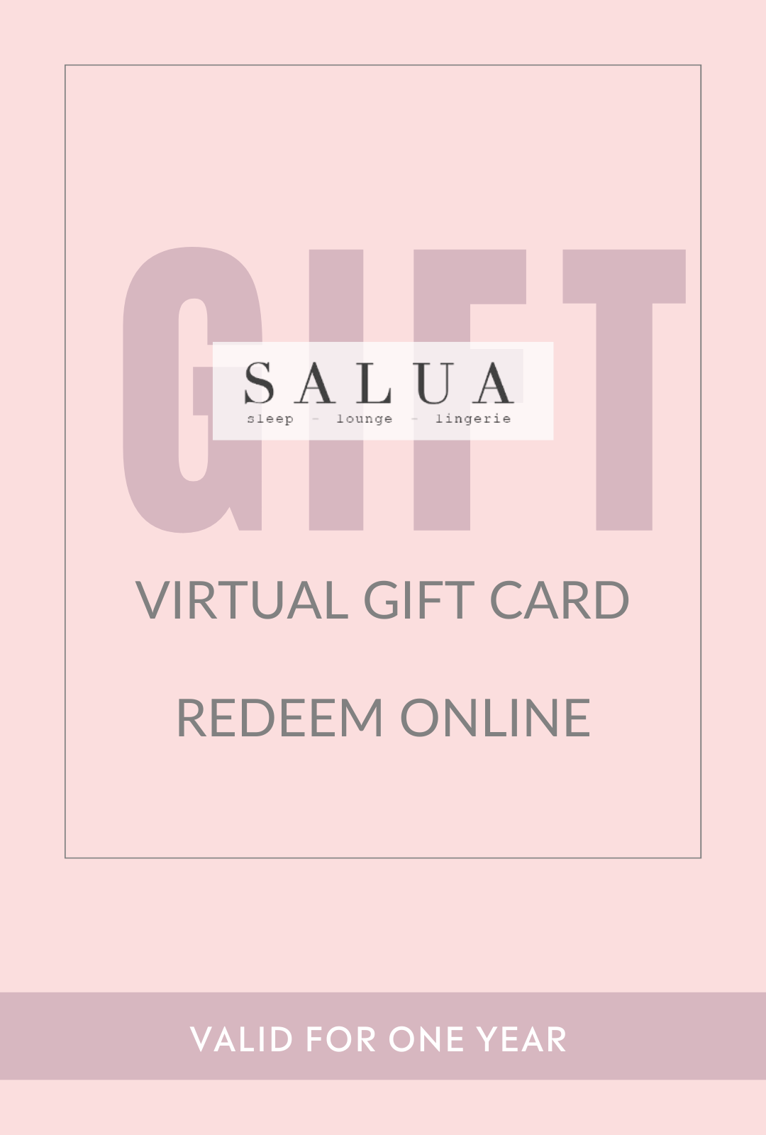 SALUA GIFT CARD by Salua Lingerie