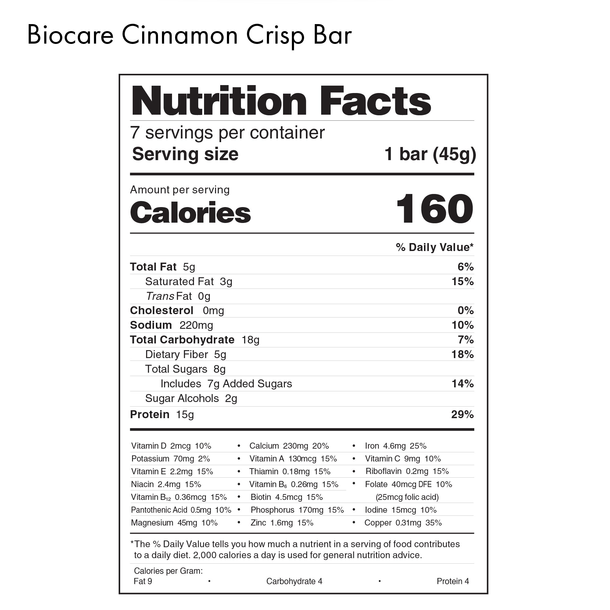High Protein Cinnamon Crisp Bar DestGlow