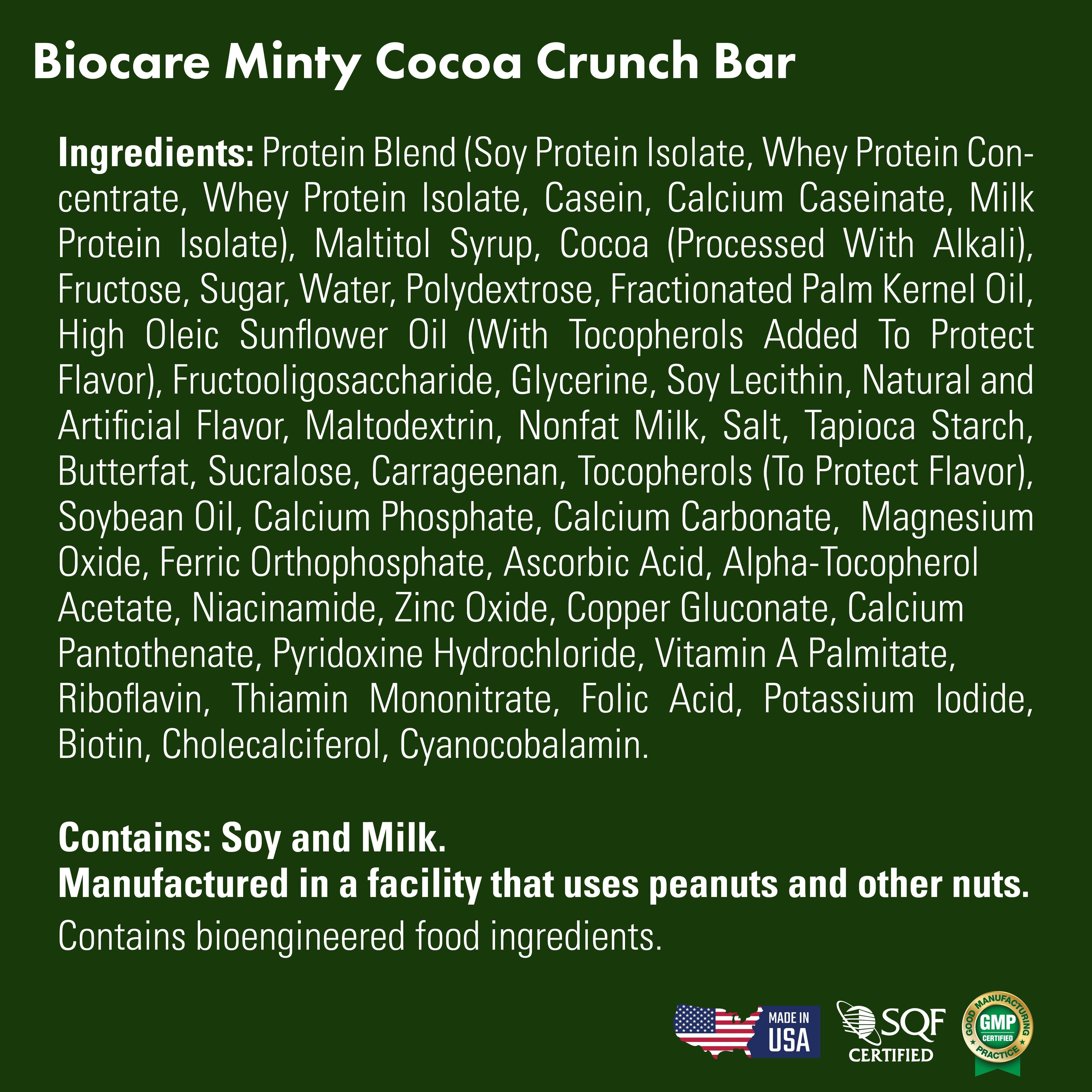 15G Protein Minty Cocoa Crunch Bar DestGlow