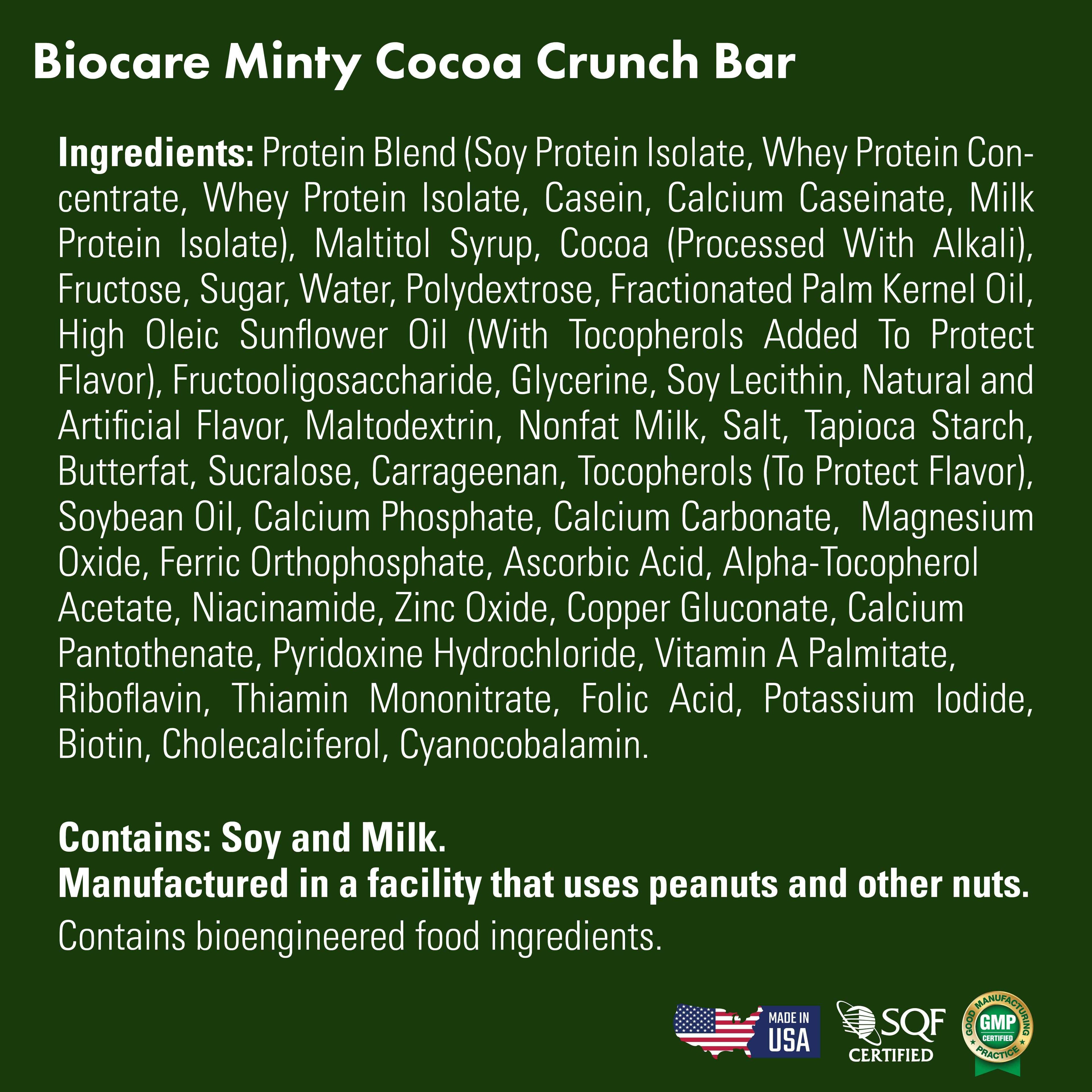 15G Protein Minty Cocoa Crunch Bar by Biocare