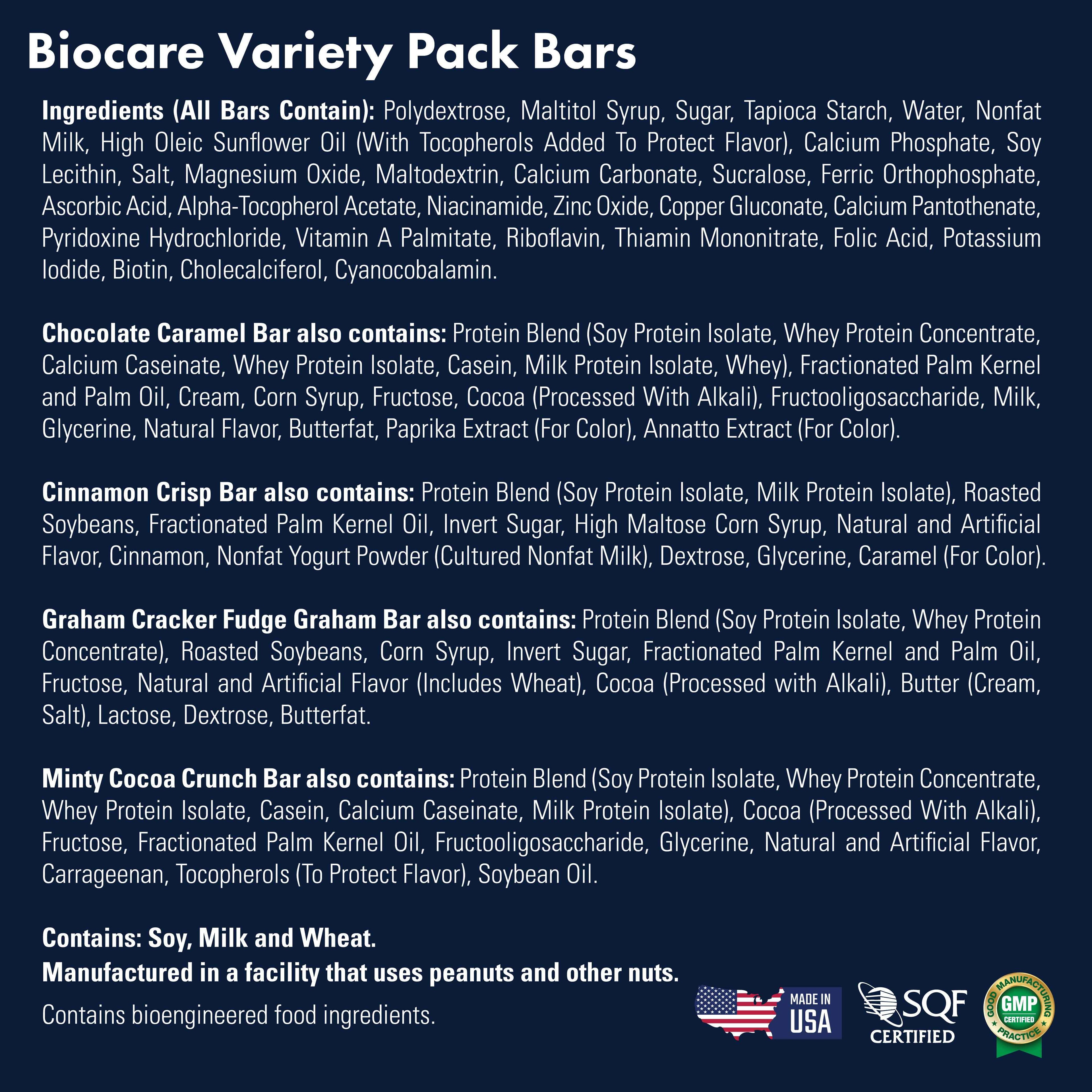 15G Protein Bars Variety Pack (7-Count) by Biocare