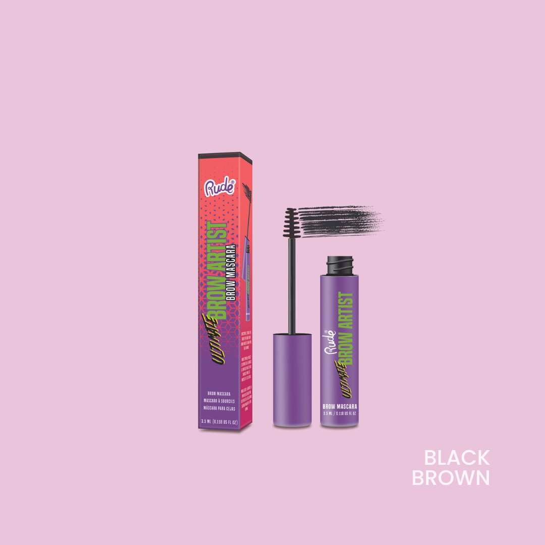 RUDE Ultimate Brow Artist Brow Mascara - Black Brown by Avera Group