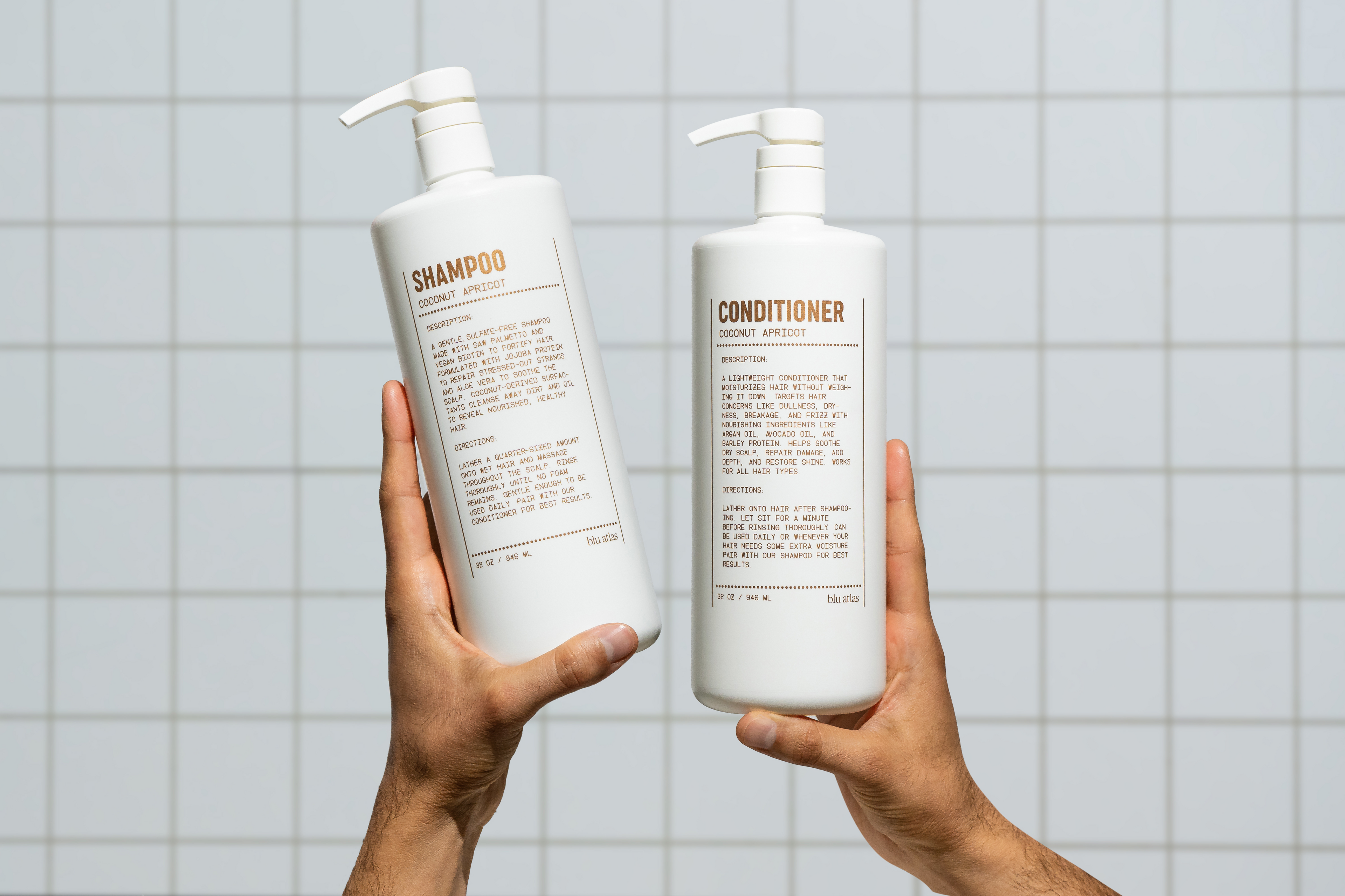 Natural Shampoo for All Hair Types by Blu Atlas