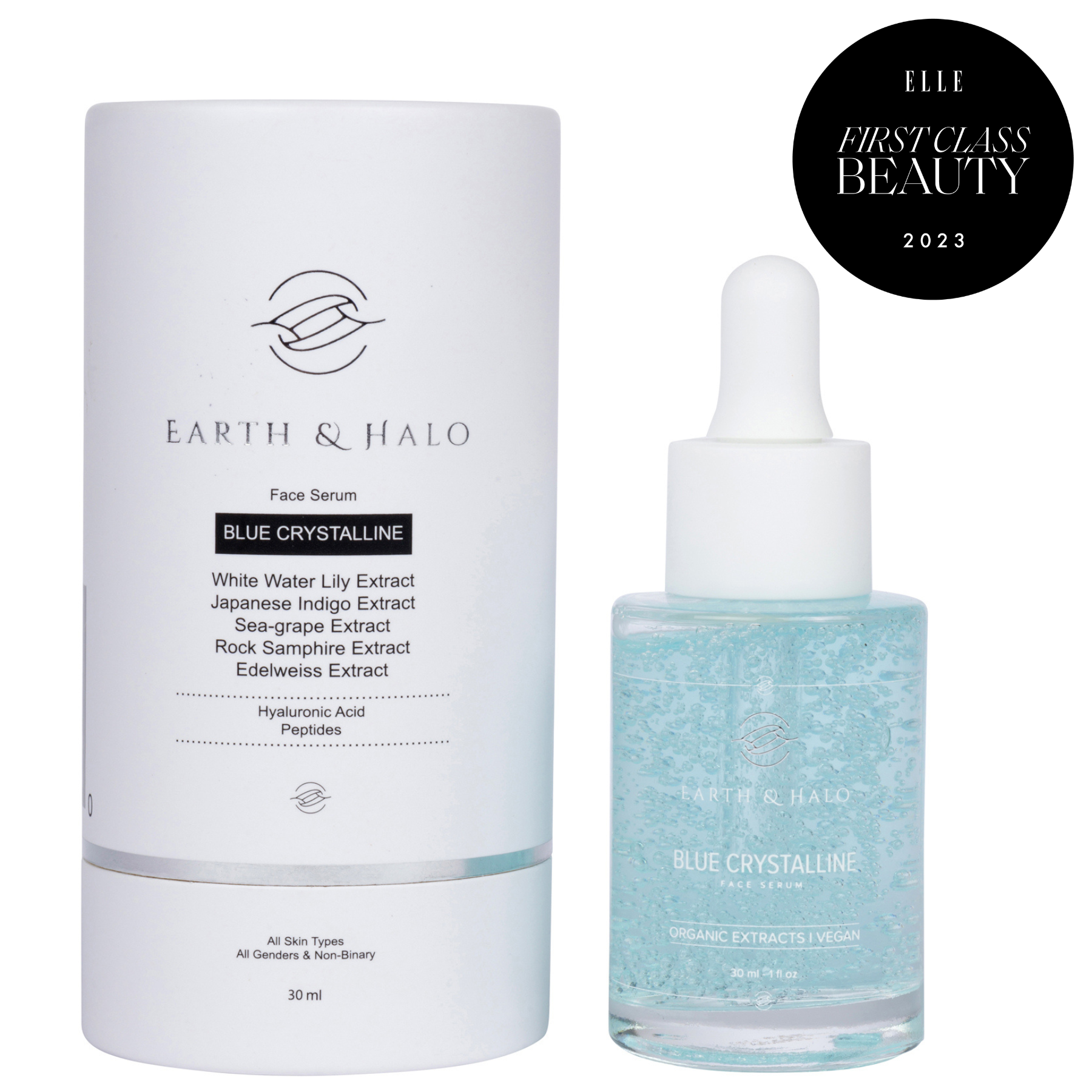 Blue Crystalline Face Serum 30 ml – Elle&