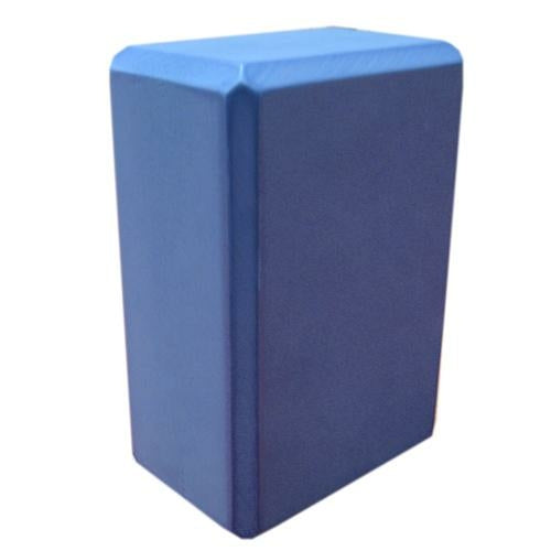 Yoga Foam Blocks 4" Blue - High Density EVA Foam Support Blocks Set