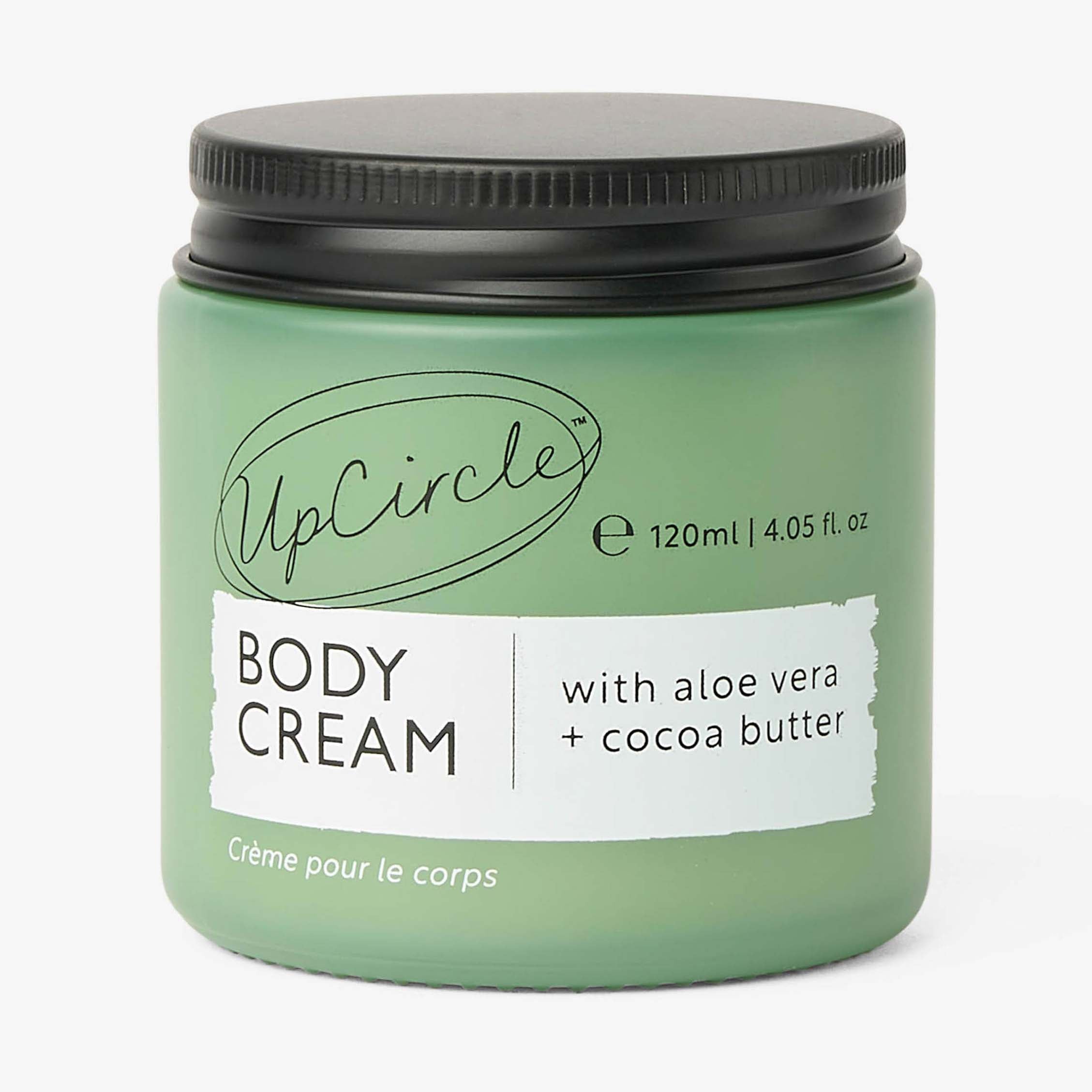 Natural Body Cream with Aloe Vera + Cocoa Butter by UpCircle