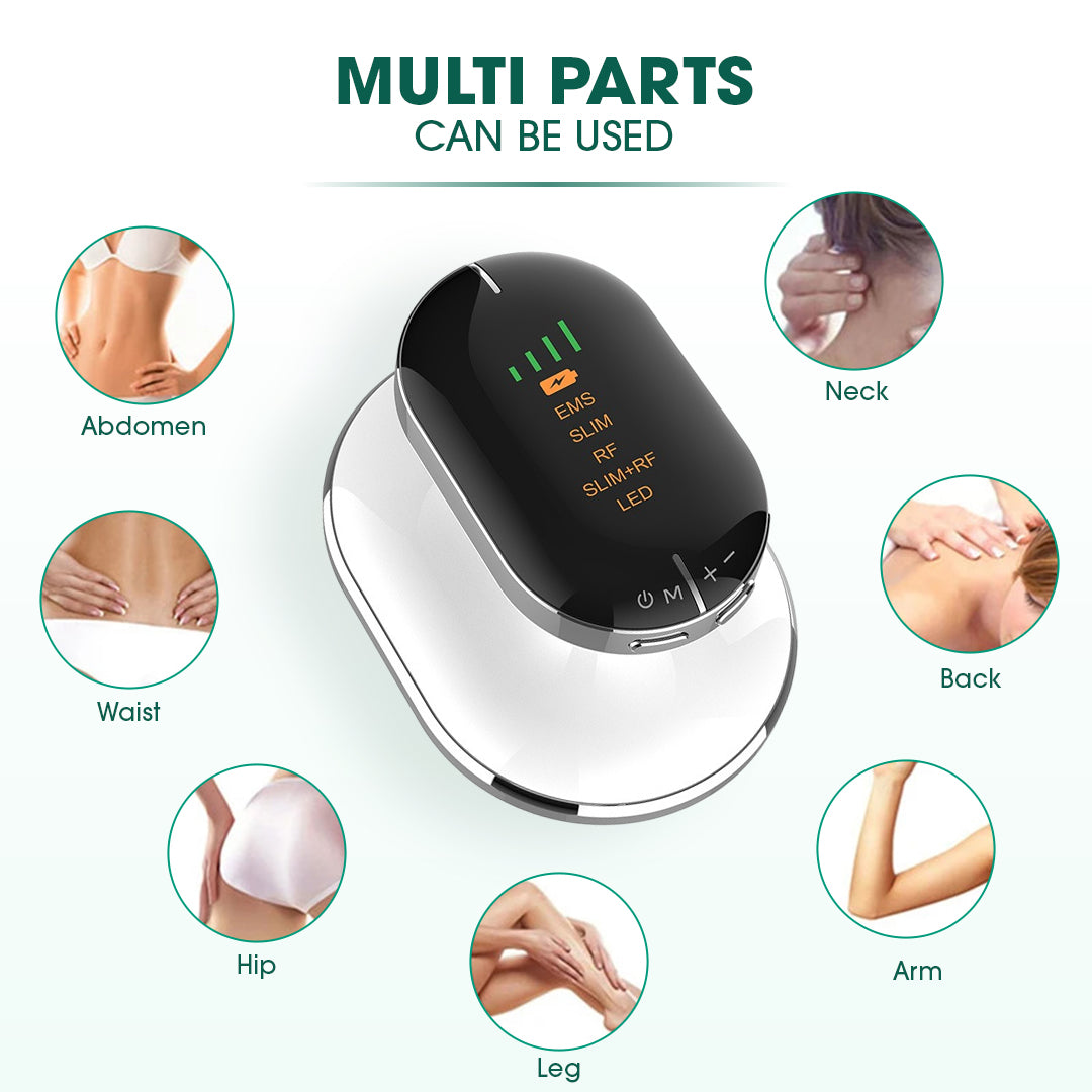 Advanced Body Slimming & Contouring Device - RF, EMS & LED Therapy for Fat Reduction - DestGlow