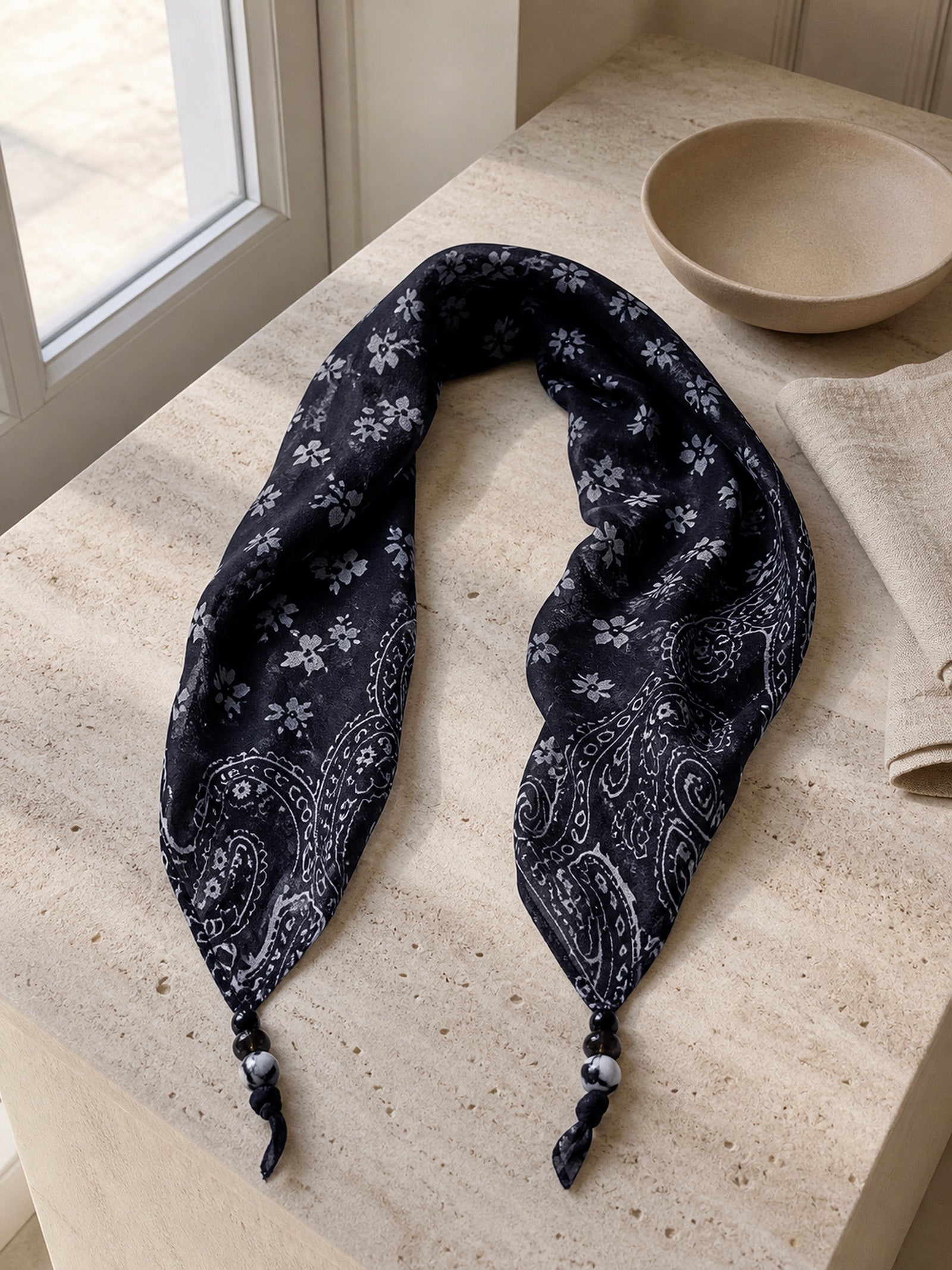 Bohemian Floral Multi-Functional Silk Scarf DestGlow