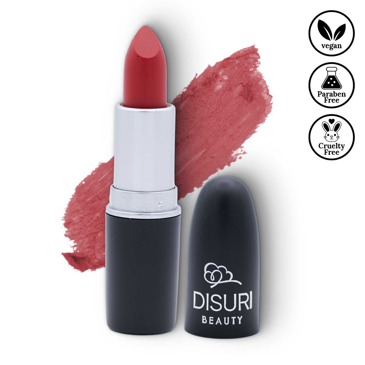 DISURI Beauty Matte Bullet Lipstick - Bold Garnet (