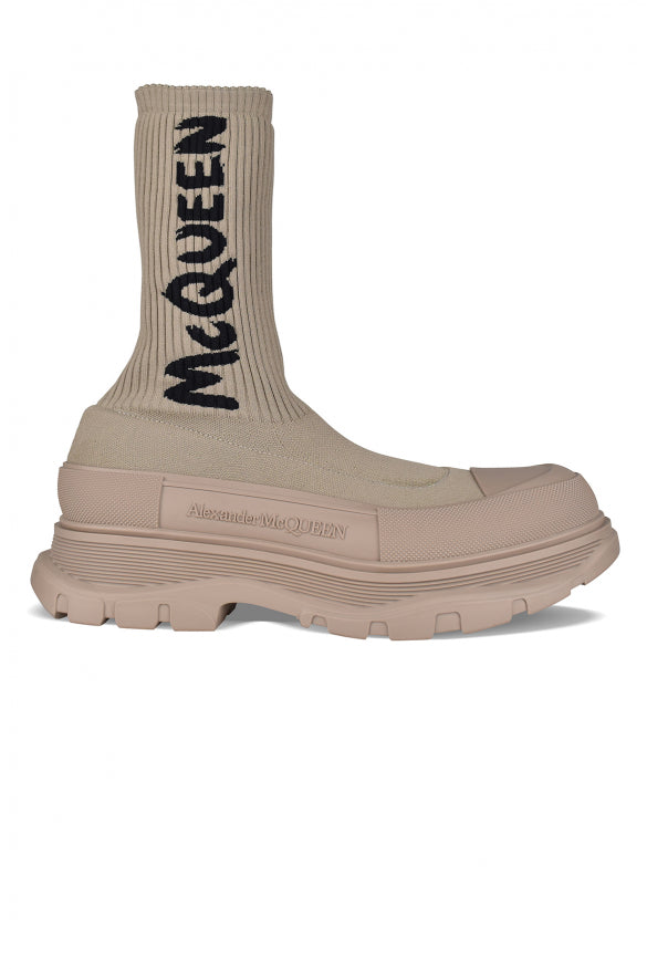 Alexander Mcqueen Men Graffiti Tread Slick Boots by Luosophy