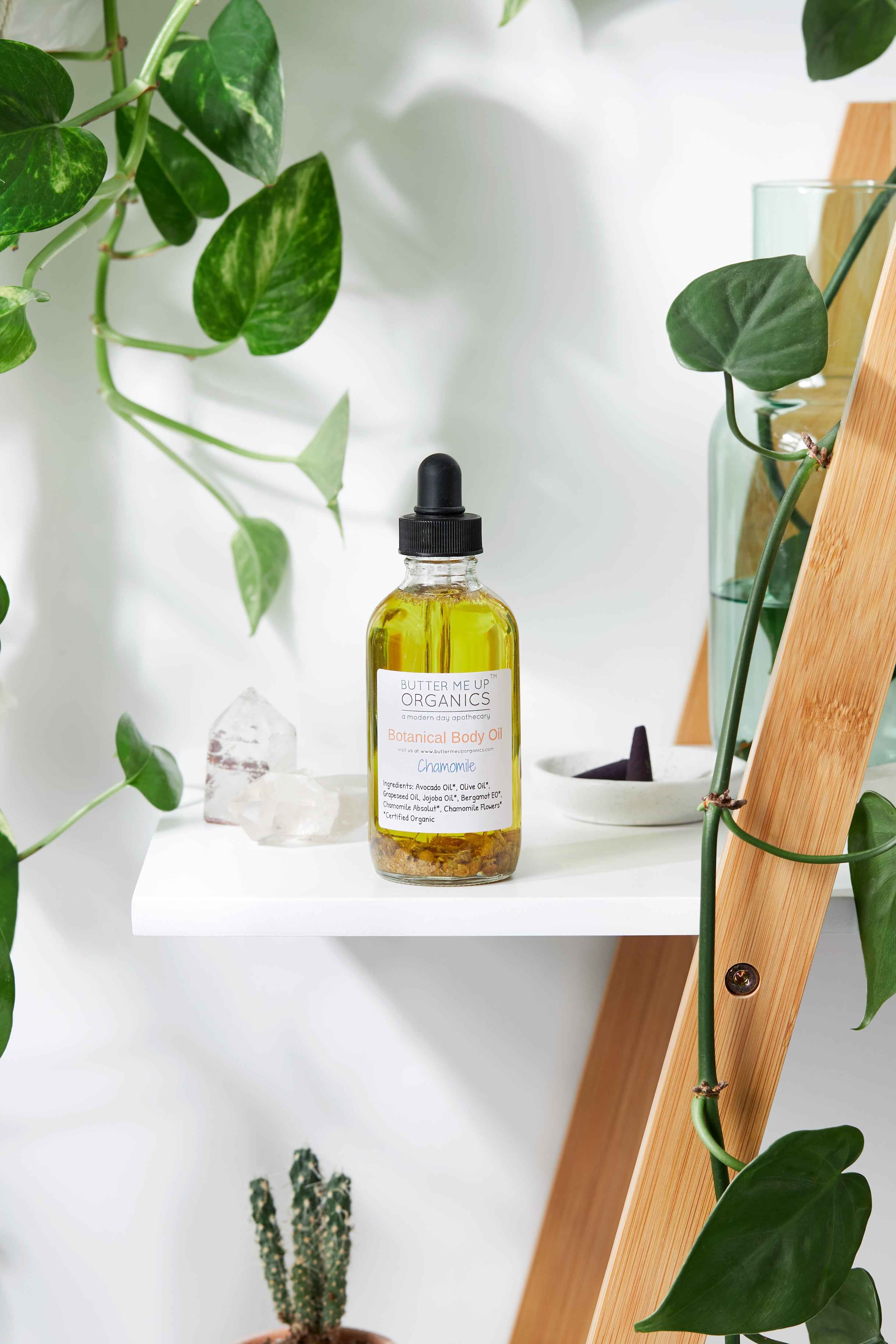 Botanical Body Oil -BOTANICAL COLLECTION - Organic Body Lotion Moisturizer by Butter Me Up Organics