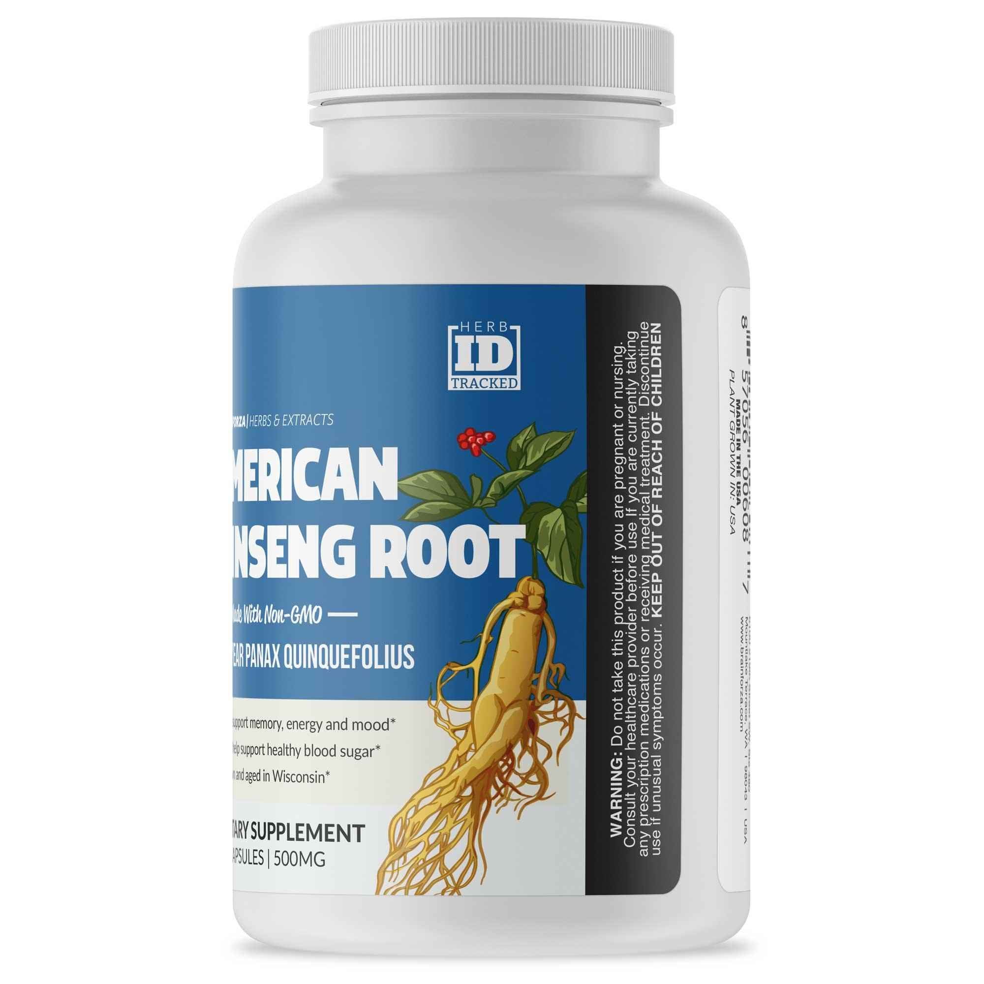 Wisconsin American Ginseng Root, 90 Capsules