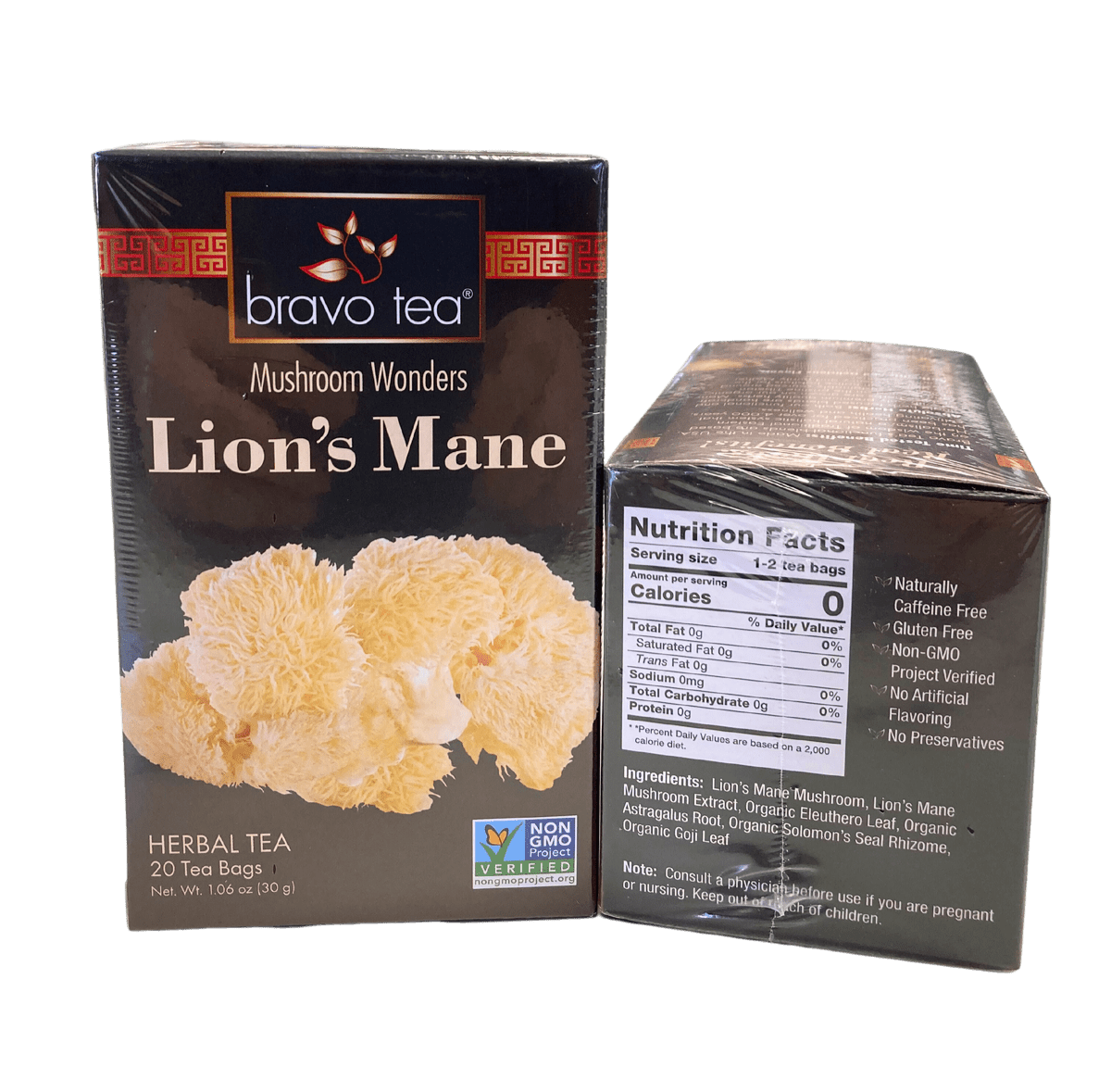 Herbal Tea, Bravo, Mushroom Wonders by Country Life Natural Foods