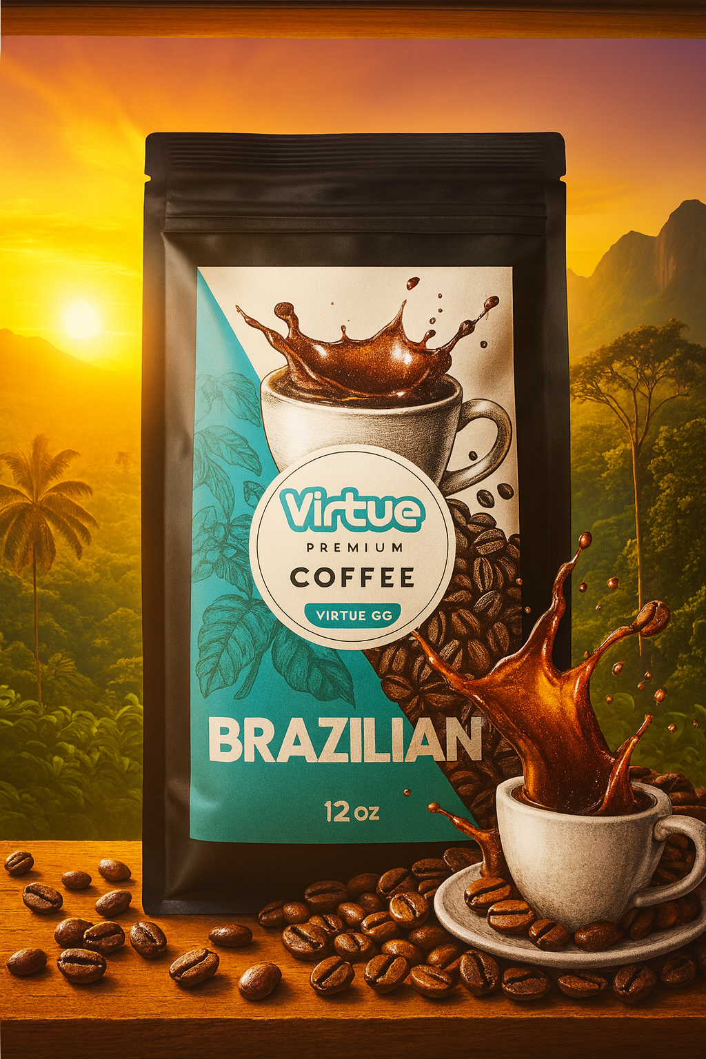 Dark Roast Coffee – 16oz | Bold, Small Batch, Expertly Roasted by Virtrue