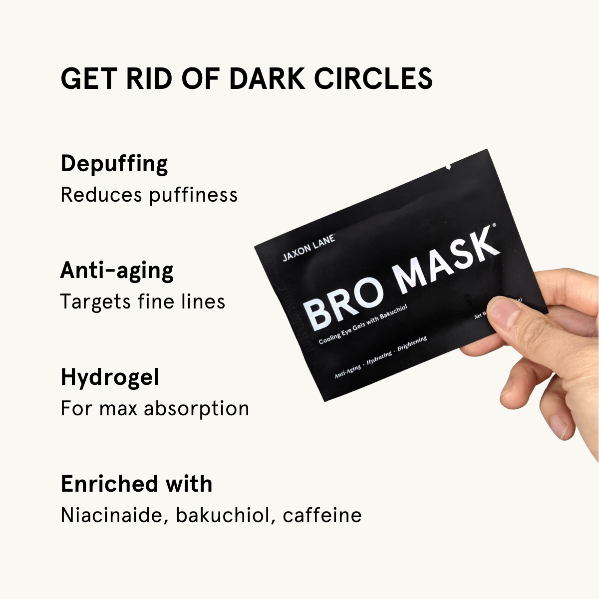 Bro Mask Eye Gels - Cooling Eye Gels (6 Pack) DestGlow