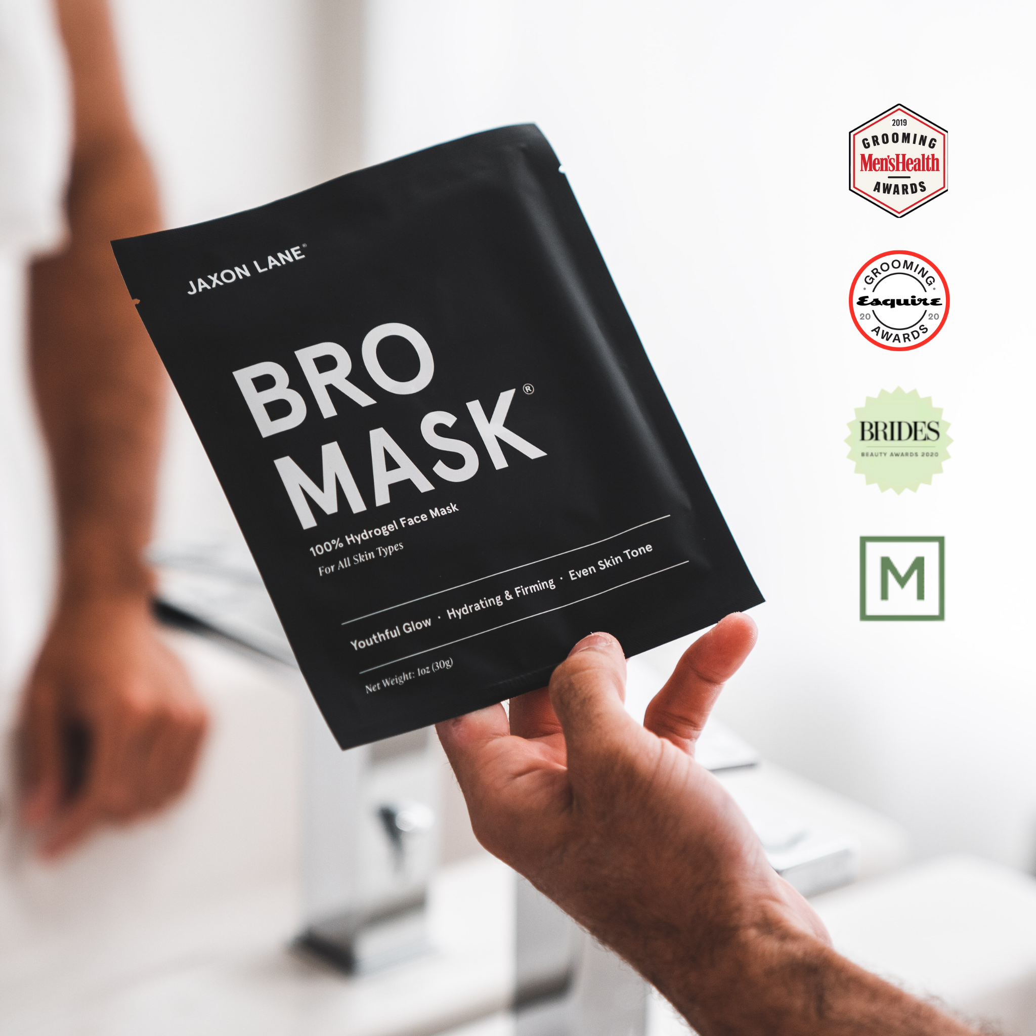 Bro Mask - Hydrogel Sheet Mask (4 Pack) by JAXON LANE