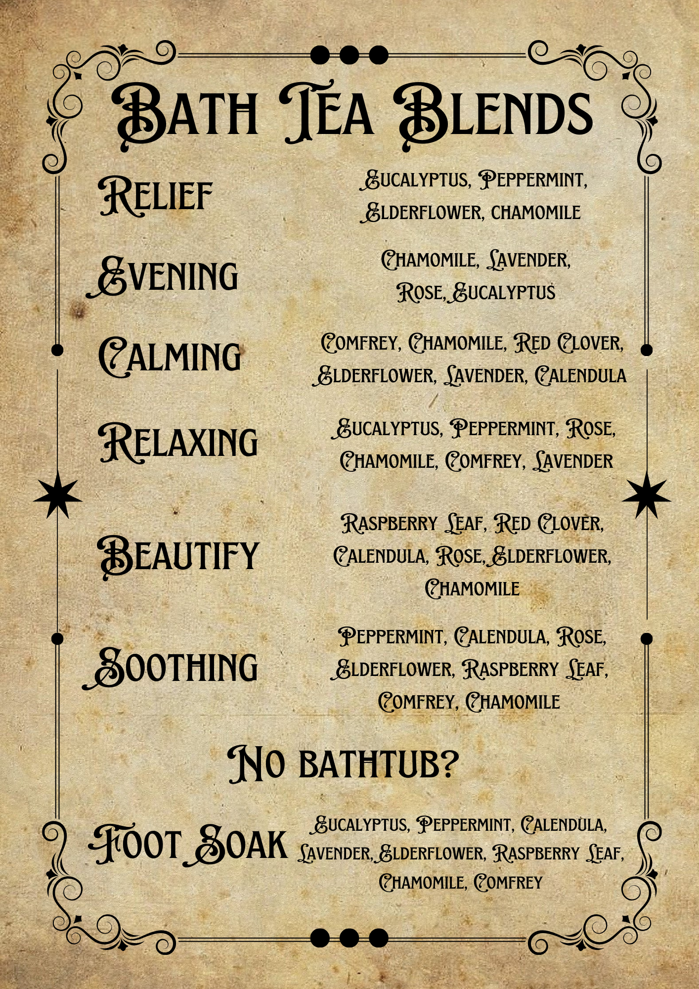 All-Natural Bath Teas by Bumble Holler Farm