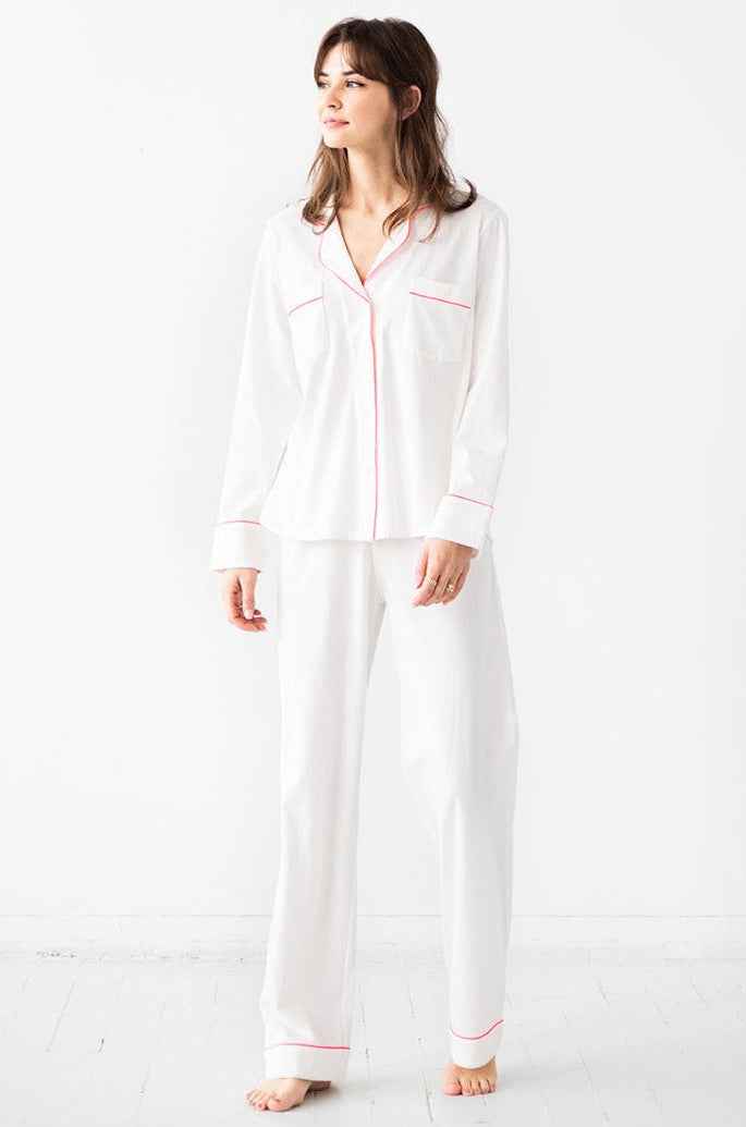 Classic Luxury Pajamas in Brushed Pima Cotton - DestGlow