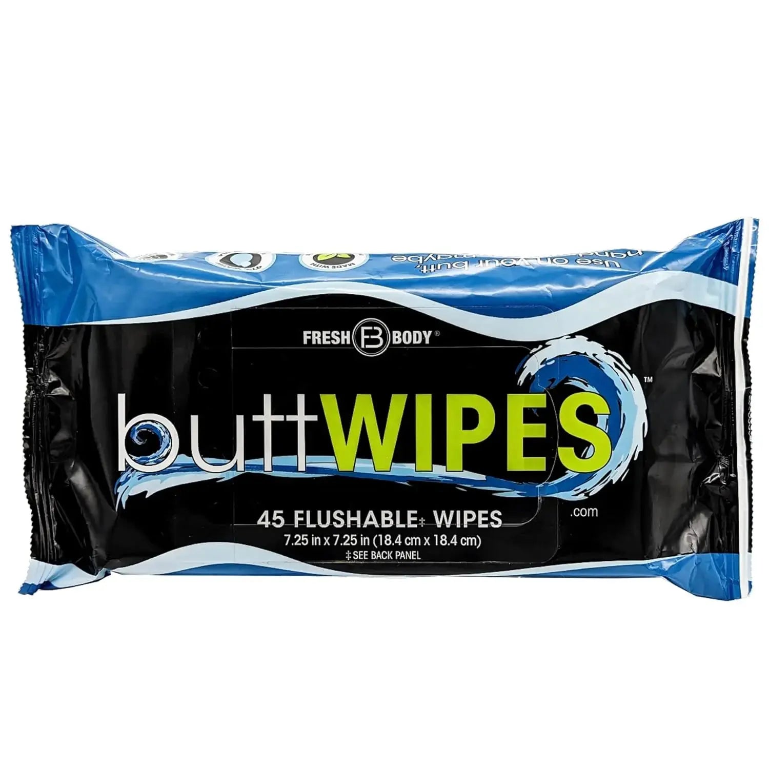 Buttwipes 45ct Flow Pack (select quantity) by Fresh Body FB®