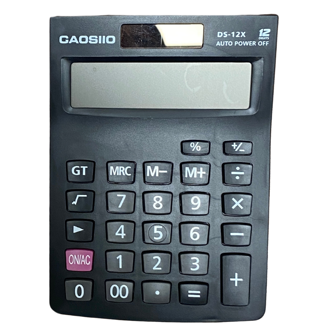 Calculadora GaosiiO DS-12X (12 dígitos, solar y batería) DestGlow