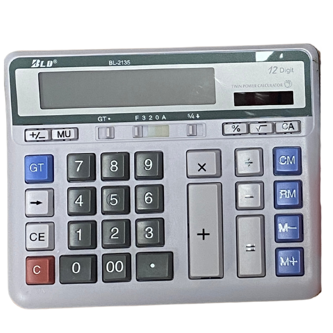 Calculadora de Escritorio BLD BL-2135 (12 dígitos, energía dual) DestGlow