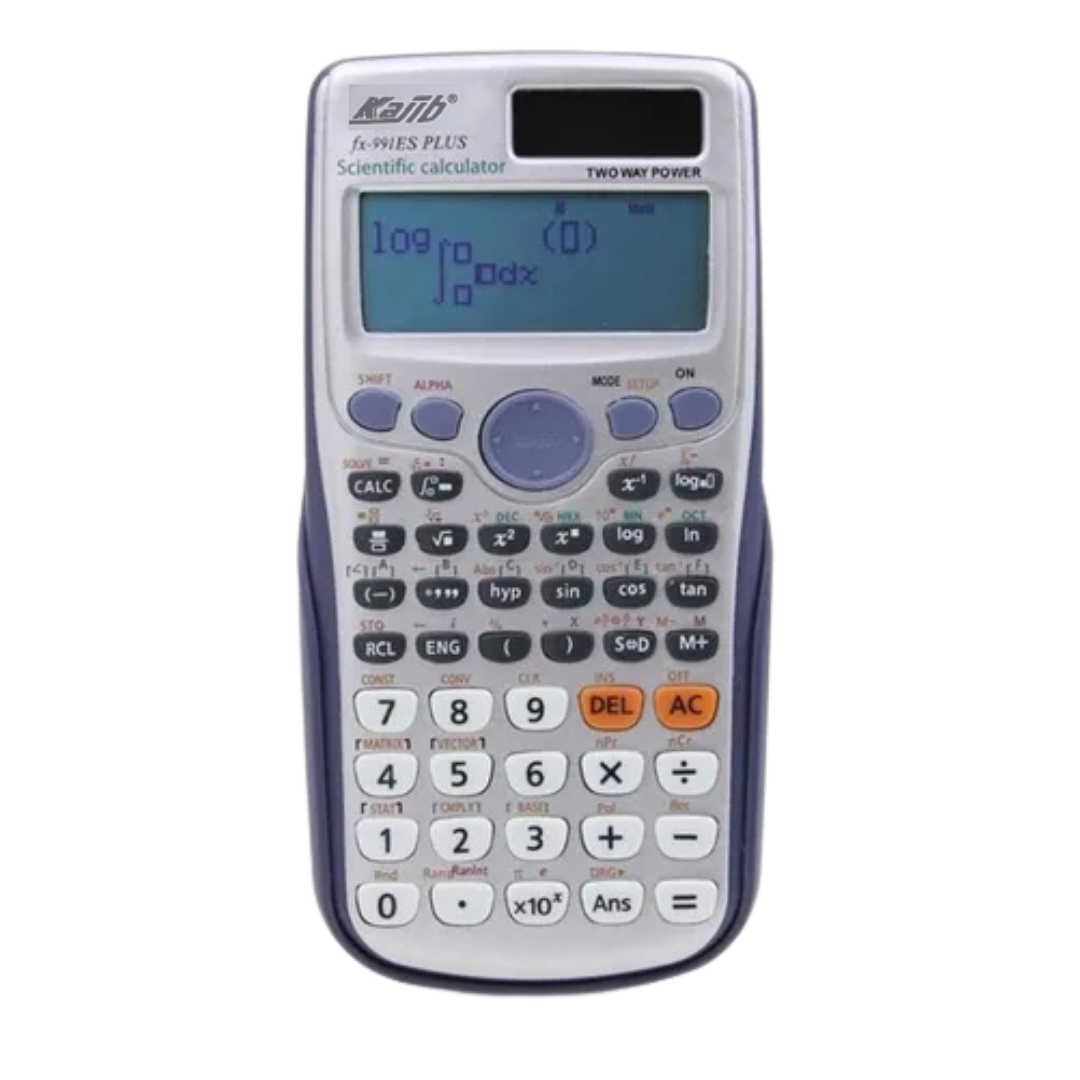 Calculadora Científica Kajib fx-991ES PLUS (energía dual) DestGlow