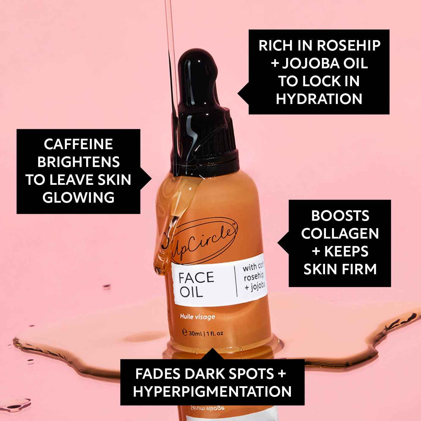 Organic Face Oil with Coffee Extact - Travel Size by UpCircle