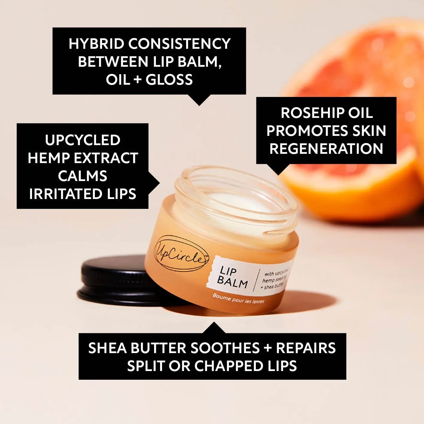 Lip Balm with Hemp Seed Oil by UpCircle