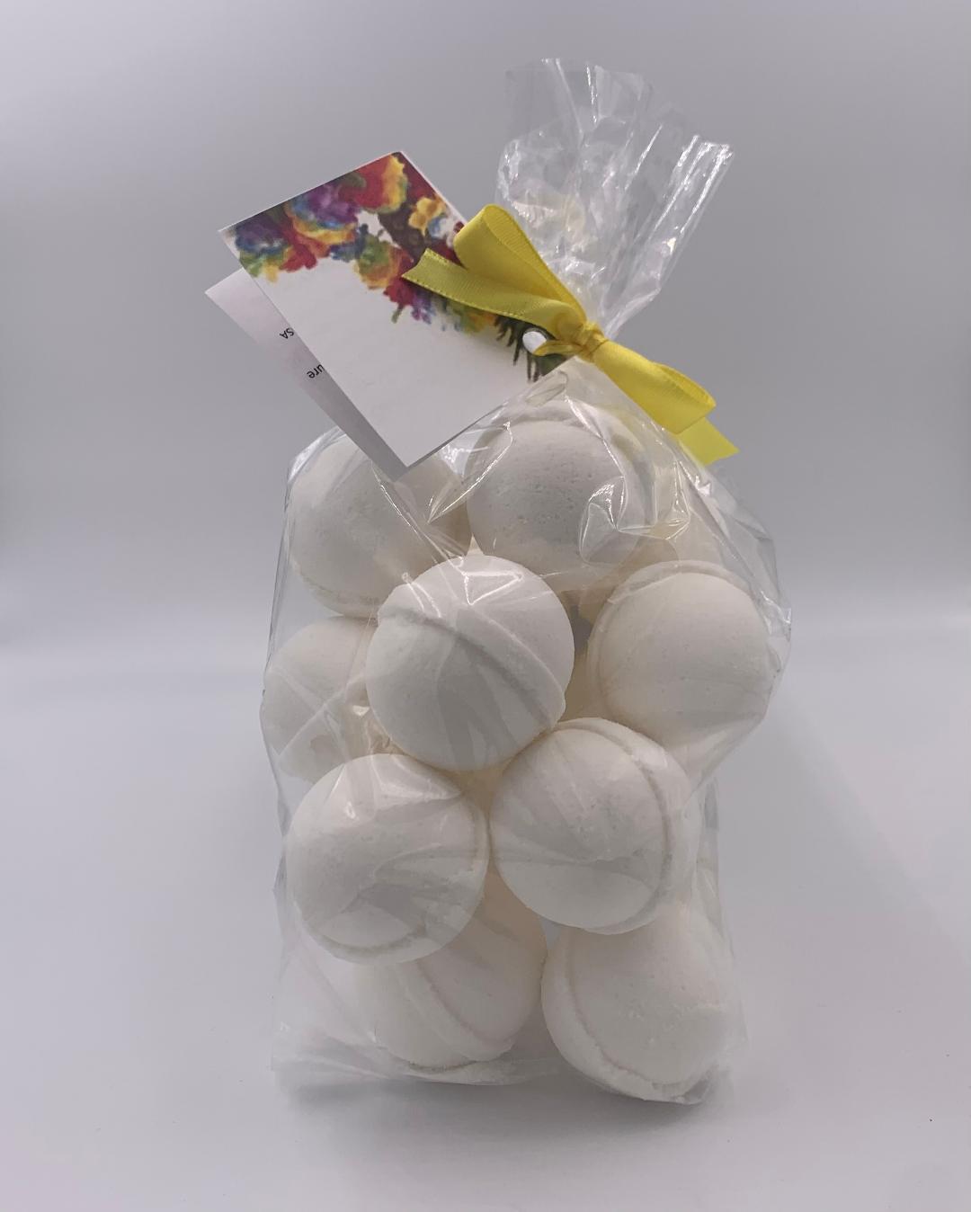 14 pack of 1 oz bath bomb fizzies (U-select fragrance) with shea, mango & cocoa butter, gift bag bath fizzies, relax while you moisturize your skin by Spa Pure