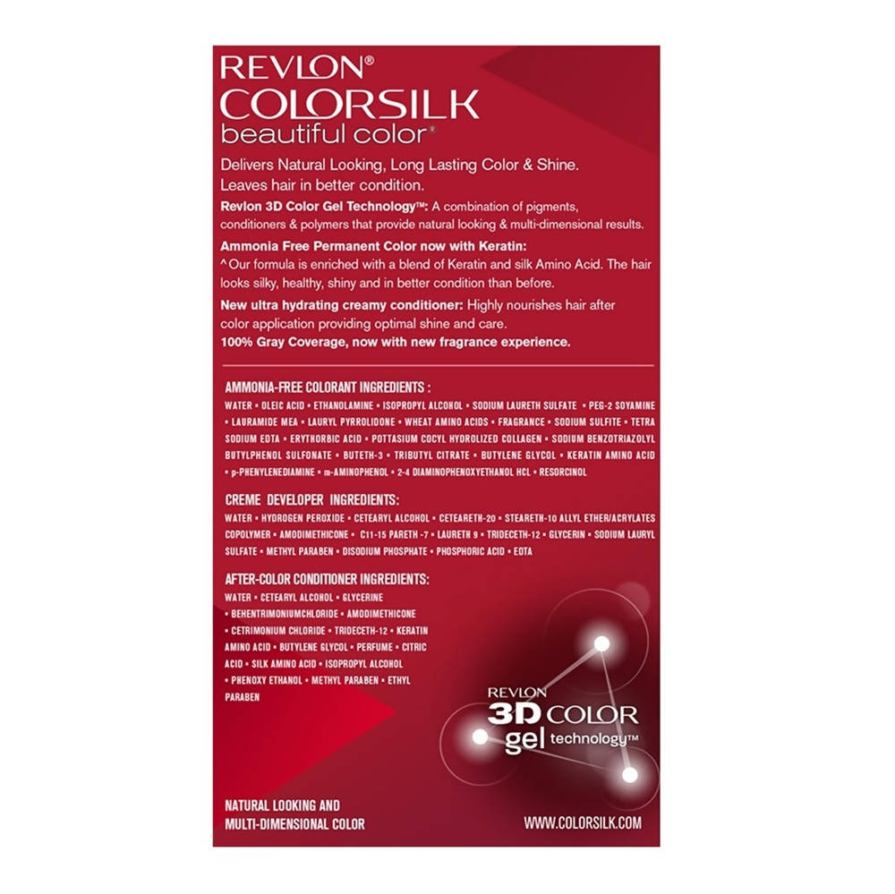 Revlon ColorSilk Beautiful Color - Brown Black 2N by Dista