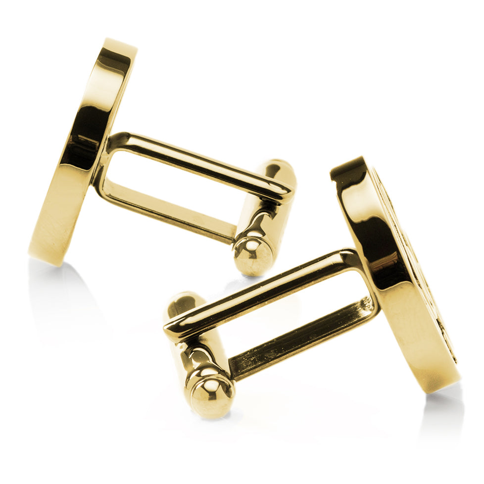 Crypto Bitcoin Debossed Cufflink by Cufflinks.com