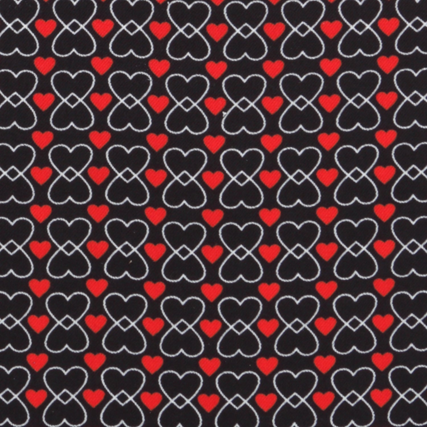 Intertwined Hearts Pocket Square