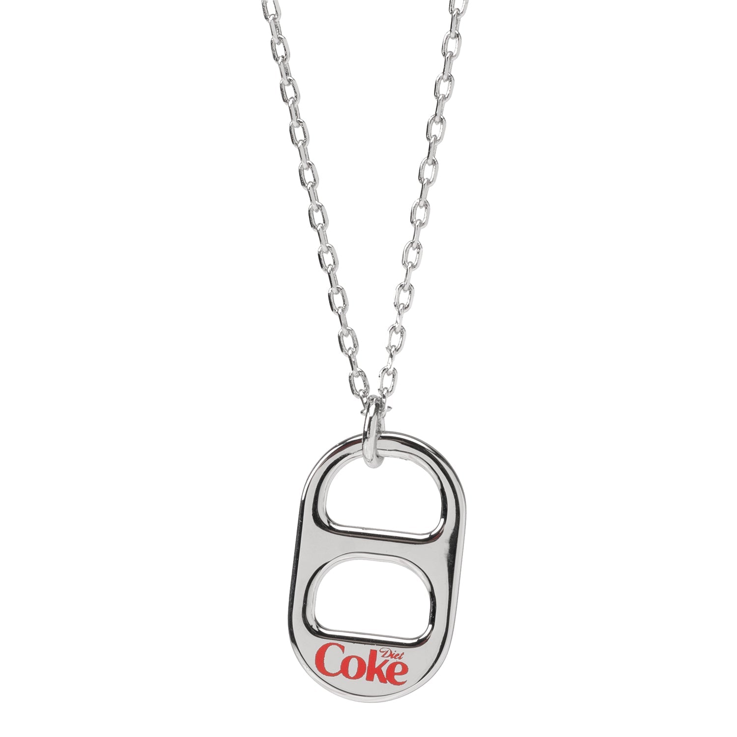 Diet Coke Tab Silver Necklace by Cufflinks.com