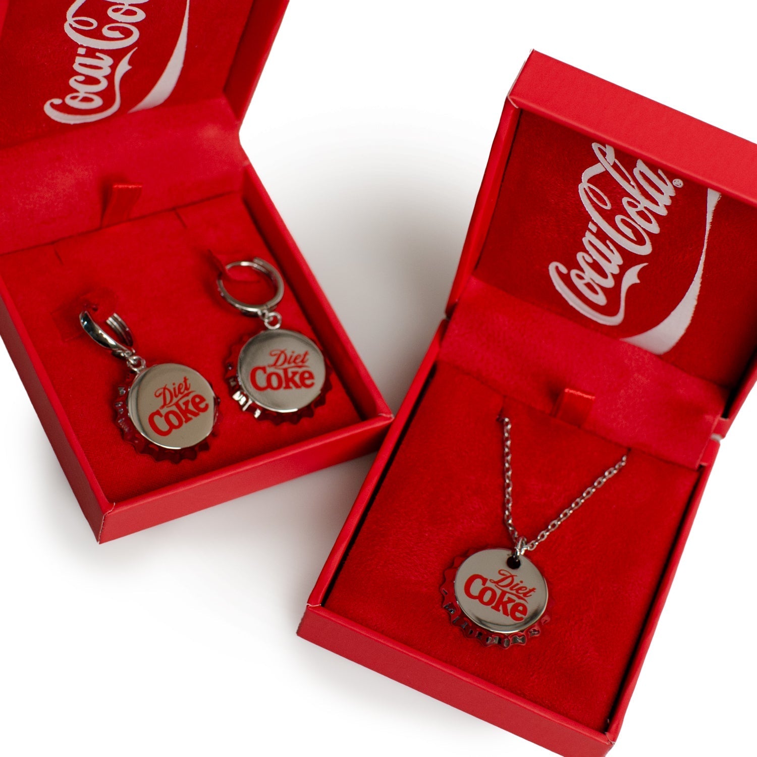 Diet Coke® Bottle Cap Red Necklace