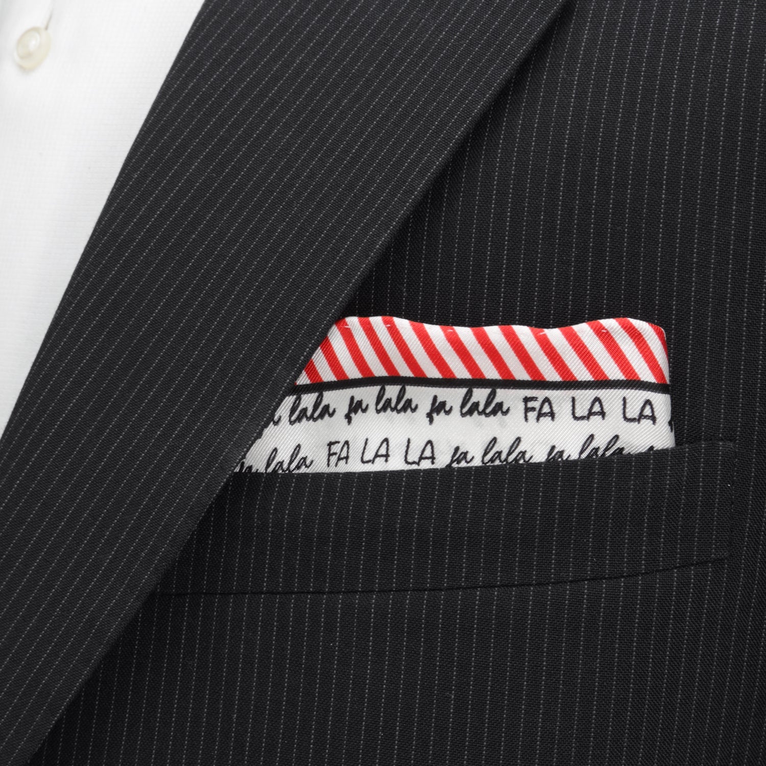 Fa La La Holiday Pocket Square by Cufflinks.com