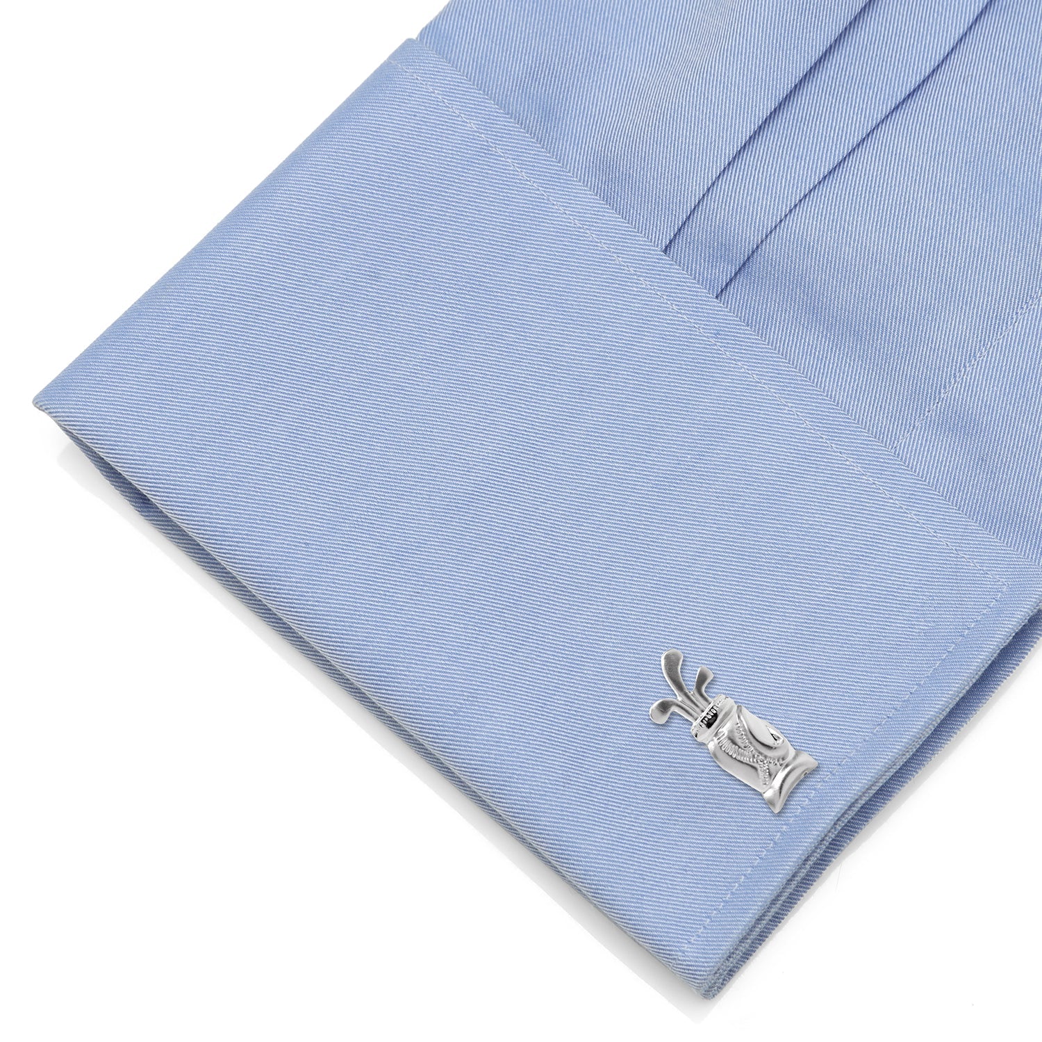 Plated Golf Bag Cufflinks by Cufflinks.com