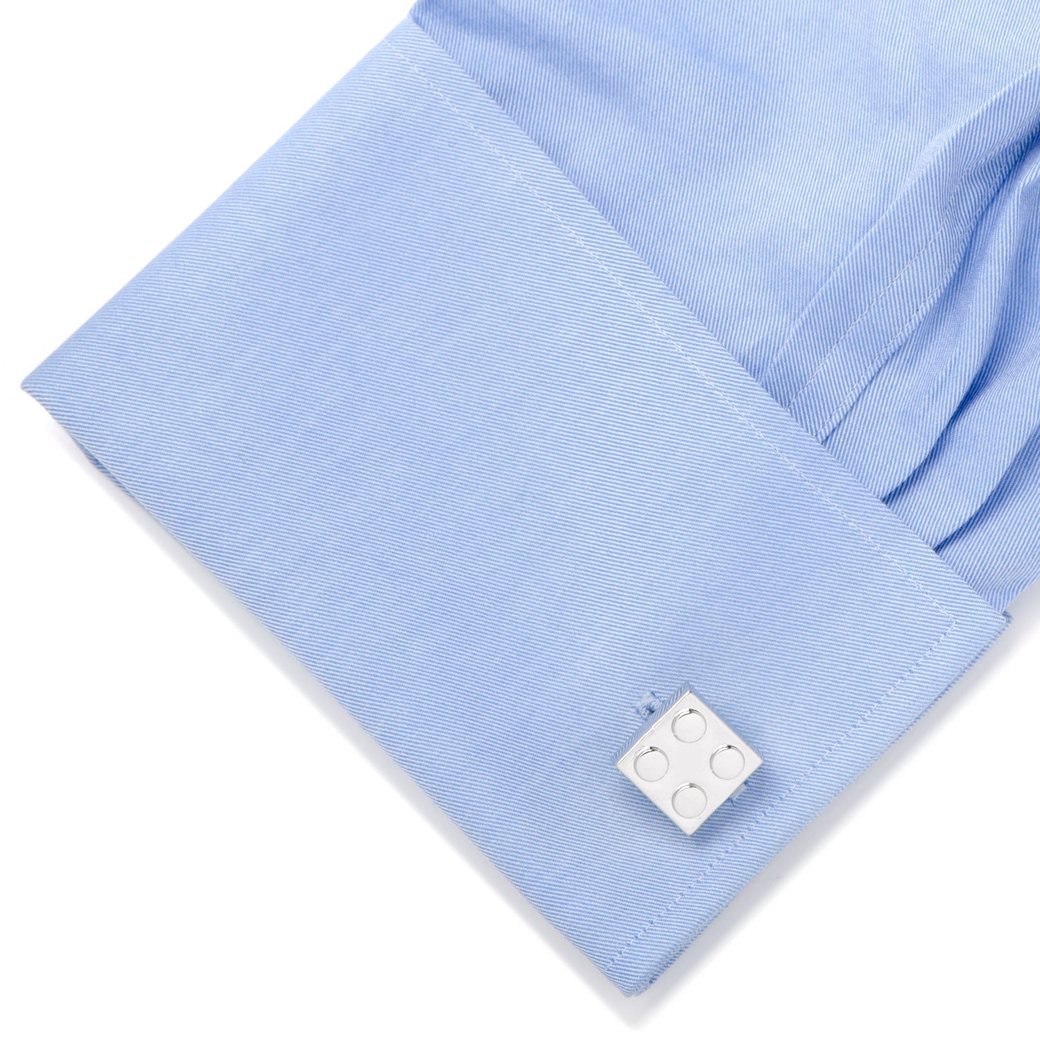 Silver Building Block Cufflinks DestGlow