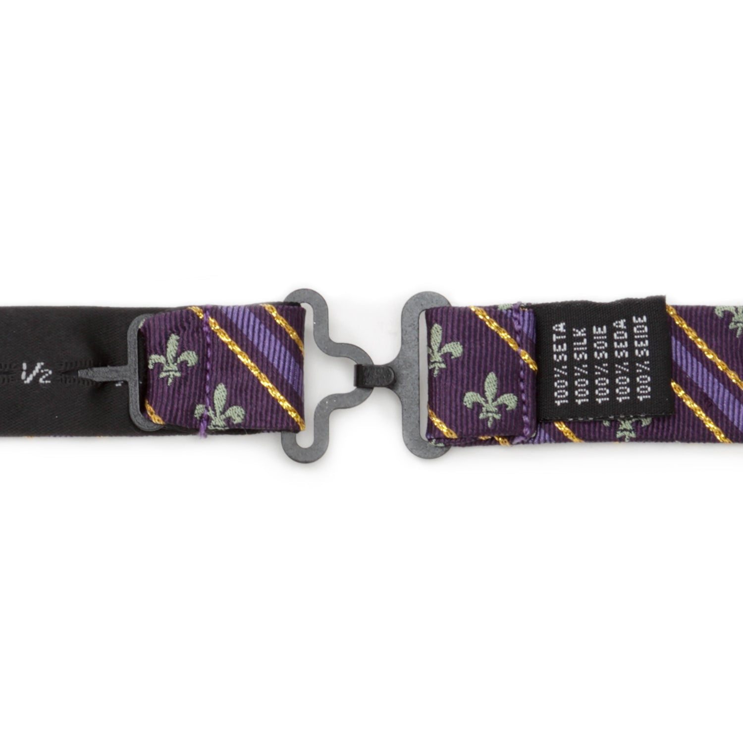 Mardi Gras Stripe Bow Tie by Cufflinks.com