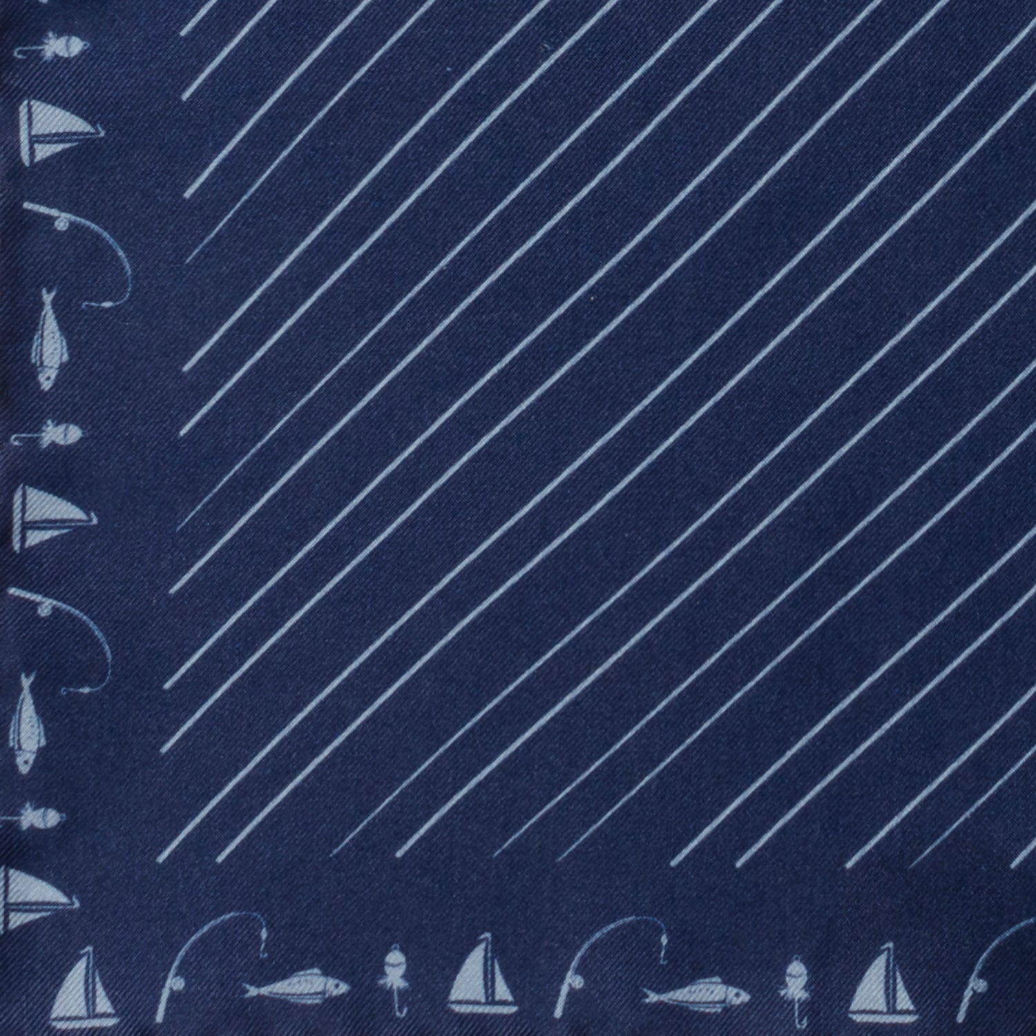 Nautical Blue Pocket Square by Cufflinks.com