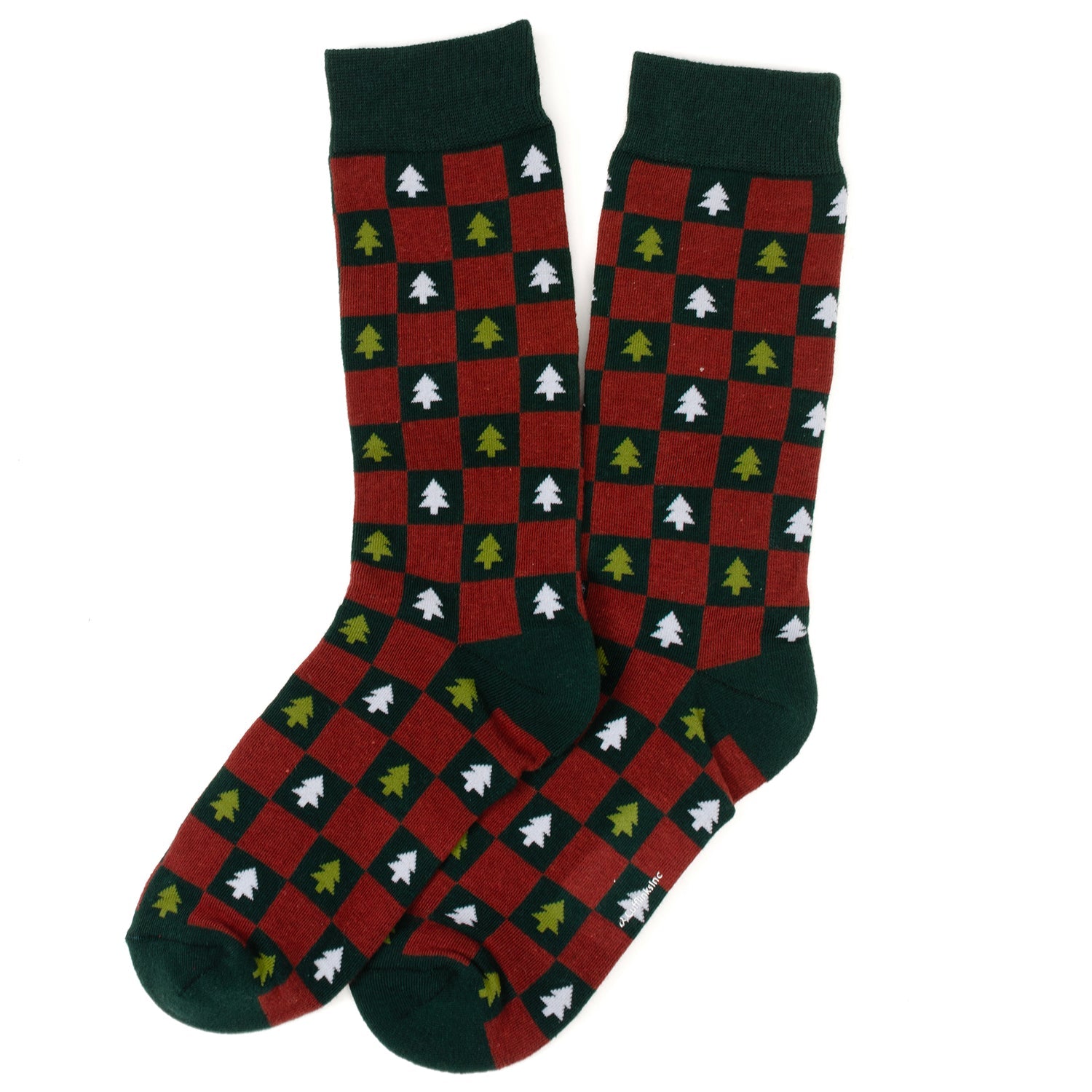 Christmas Tree Red Green Checkered Men&