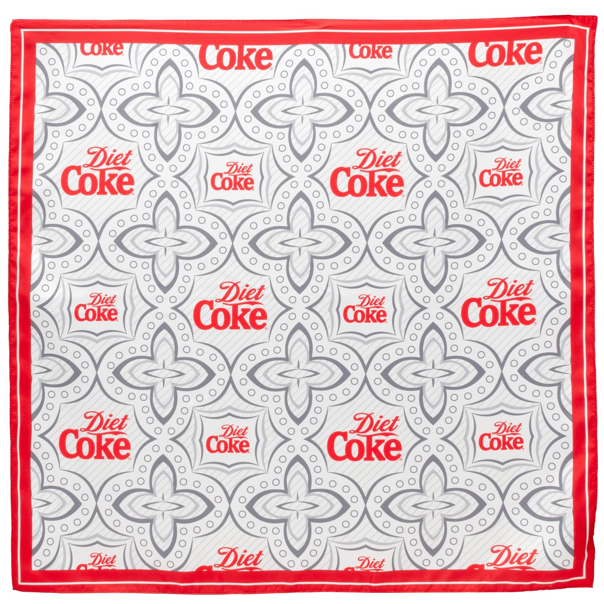 Diet Coke Satin Grey Scarf by Cufflinks.com