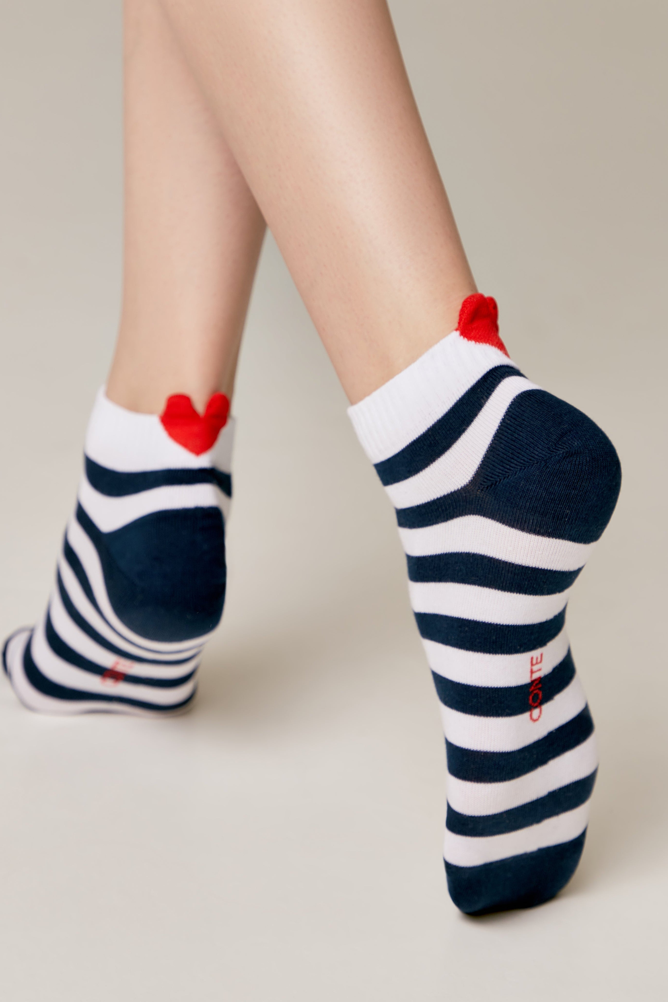 Cotton Ankle Socks Conte Active - Stripes 223 - DestGlow