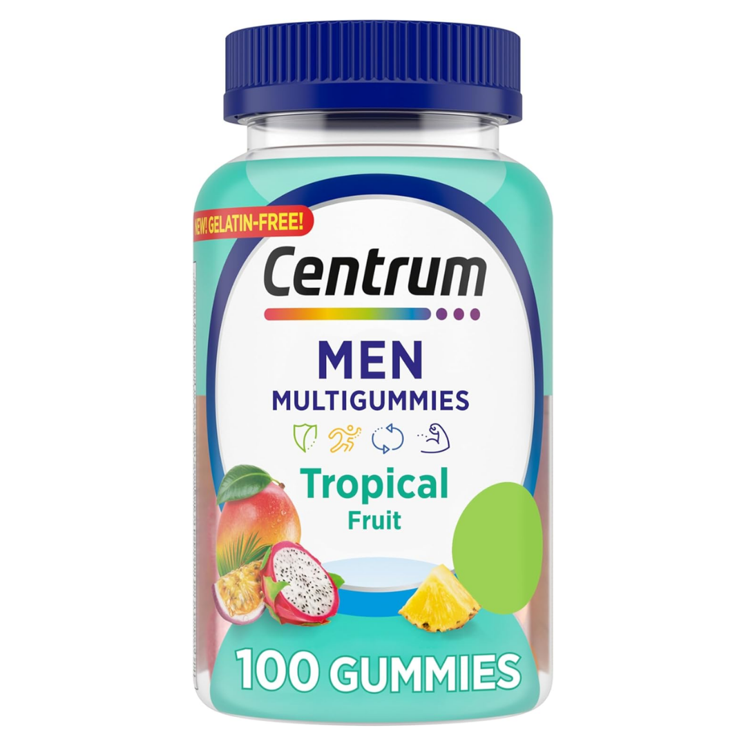 Centrum Men Tropical Punch Multivitamin Gummies (100 Gummies) DestGlow